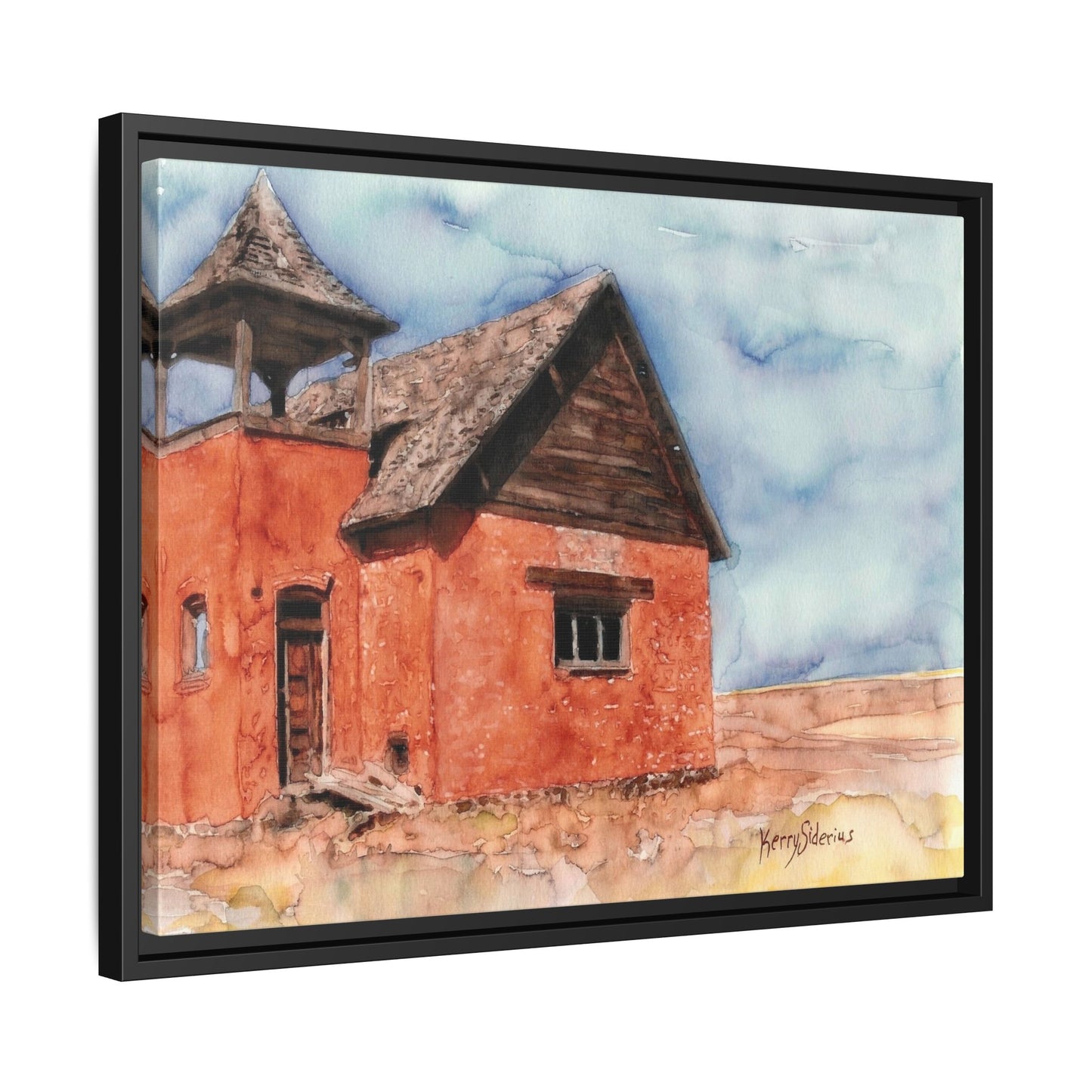 "Waterville Schoolhouse" Gallery Wrapped & Framed Canvas