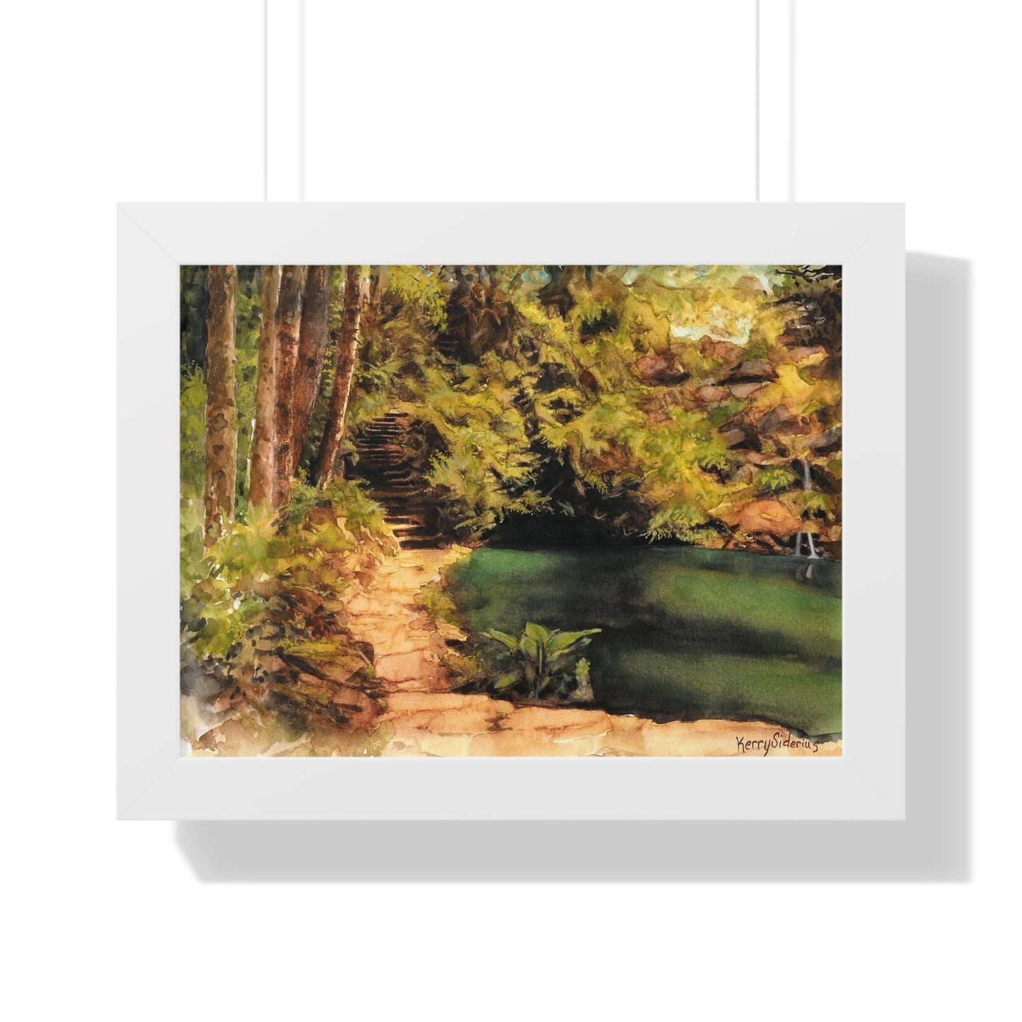 "Ohme Garden's Sylvan Pool" Framed Print