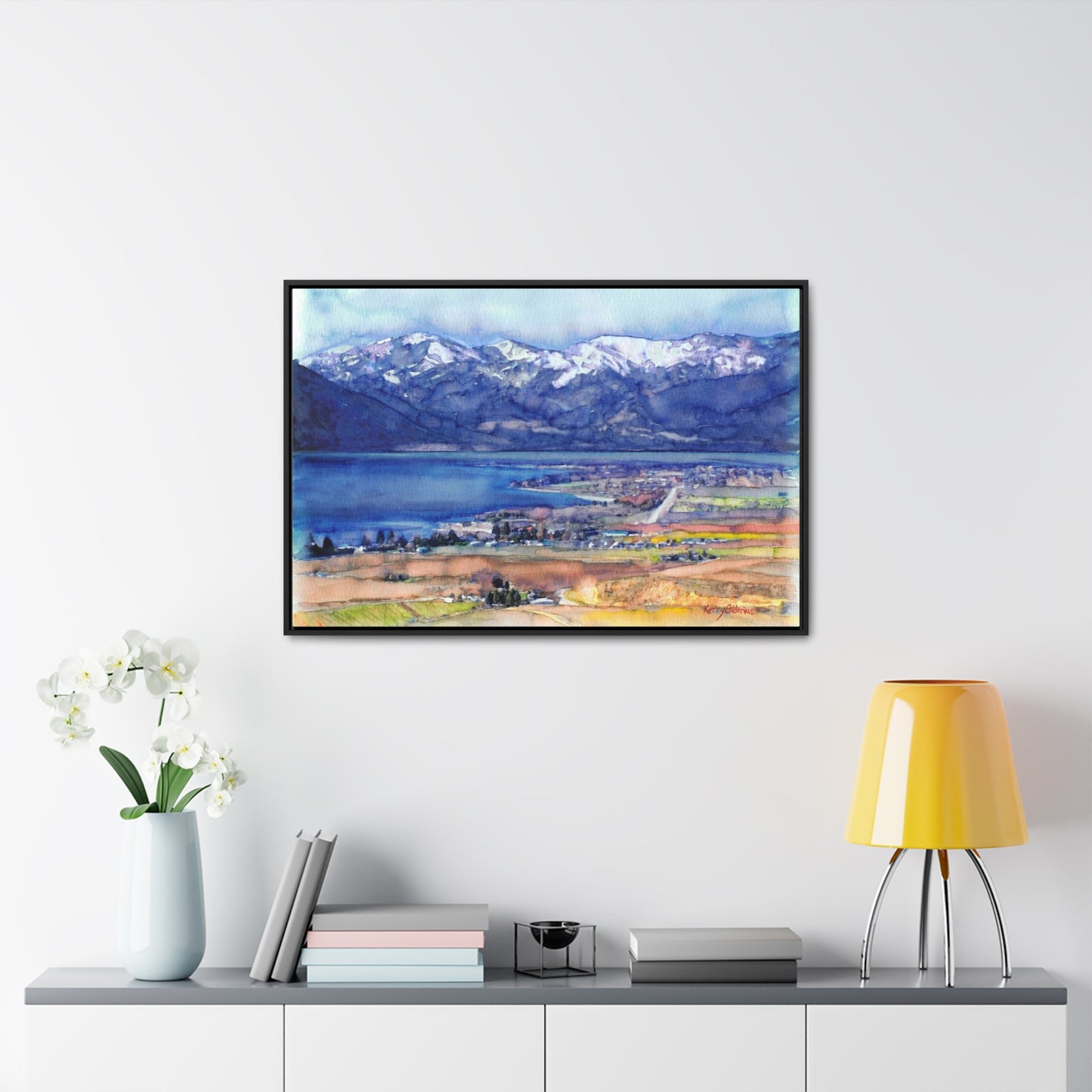 "Wapato Point, April" Poplar Wood Framed Canvas