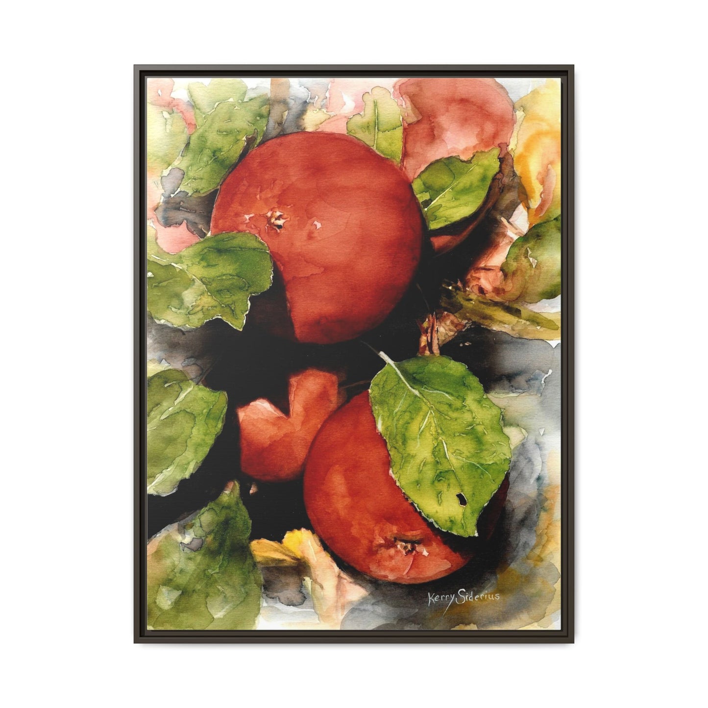 "Wenatchee Apples" Pinewood Framed Canvas