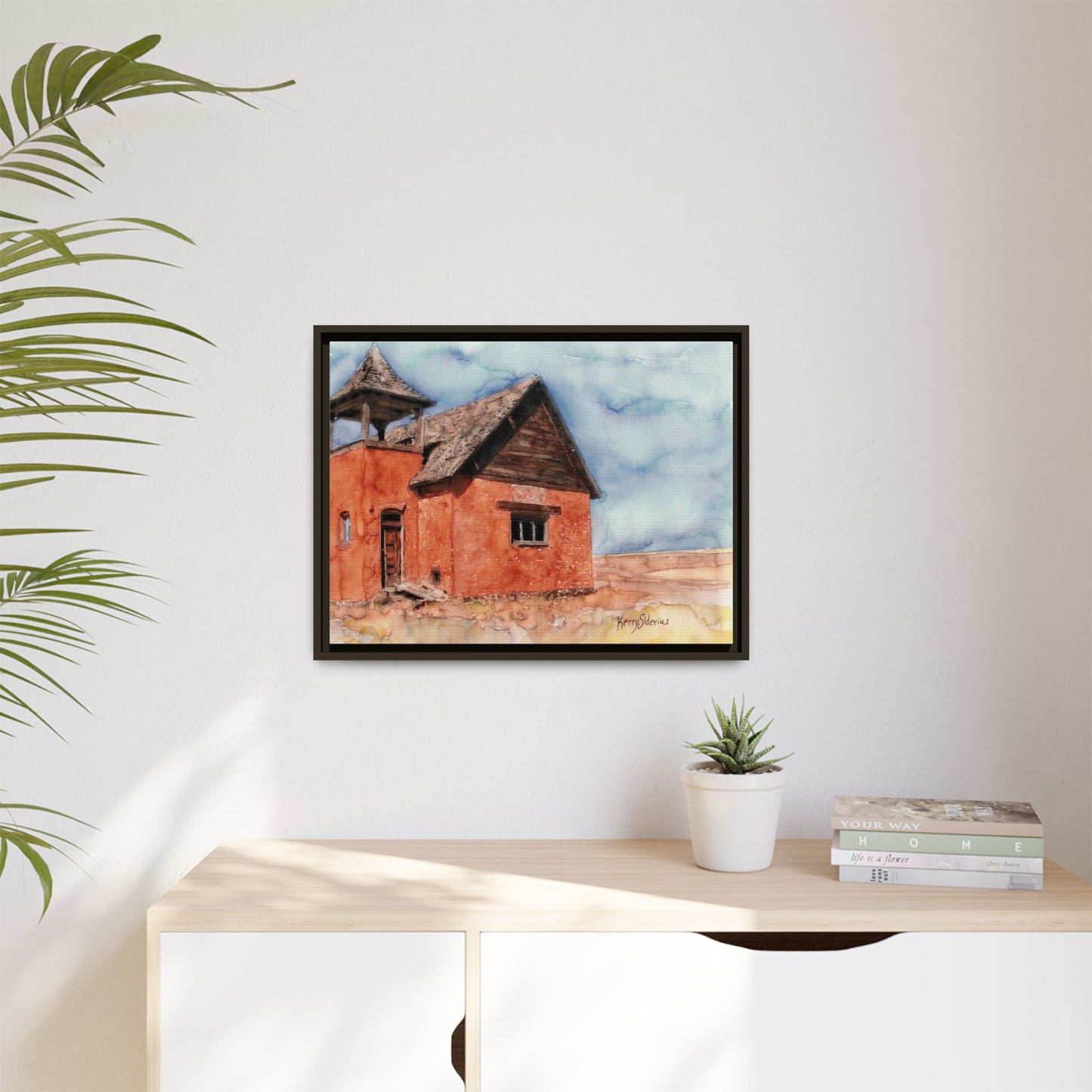 "Waterville Schoolhouse" Gallery Wrapped & Framed Canvas