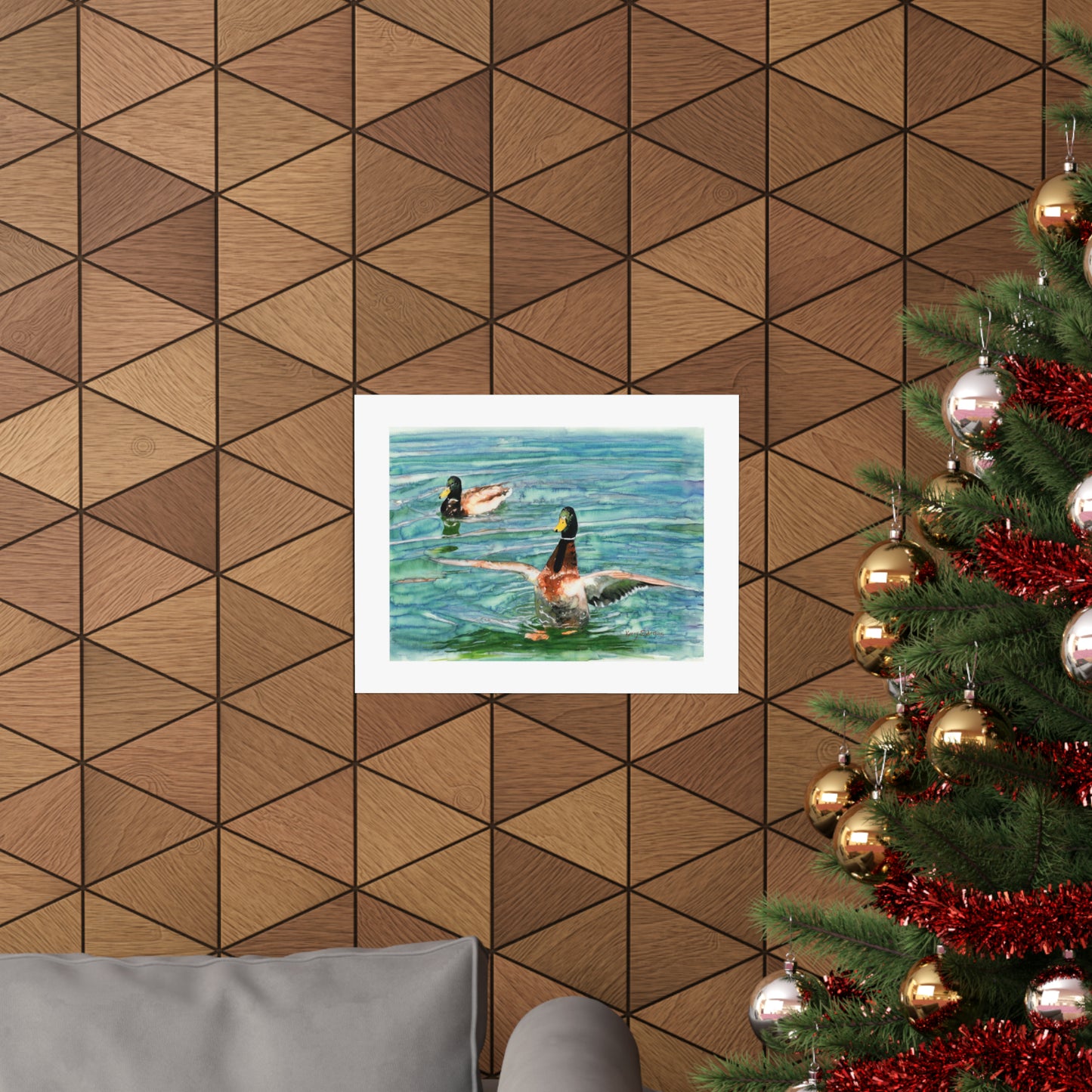 "Lake Chelan Landing, Mallards" Archival Print
