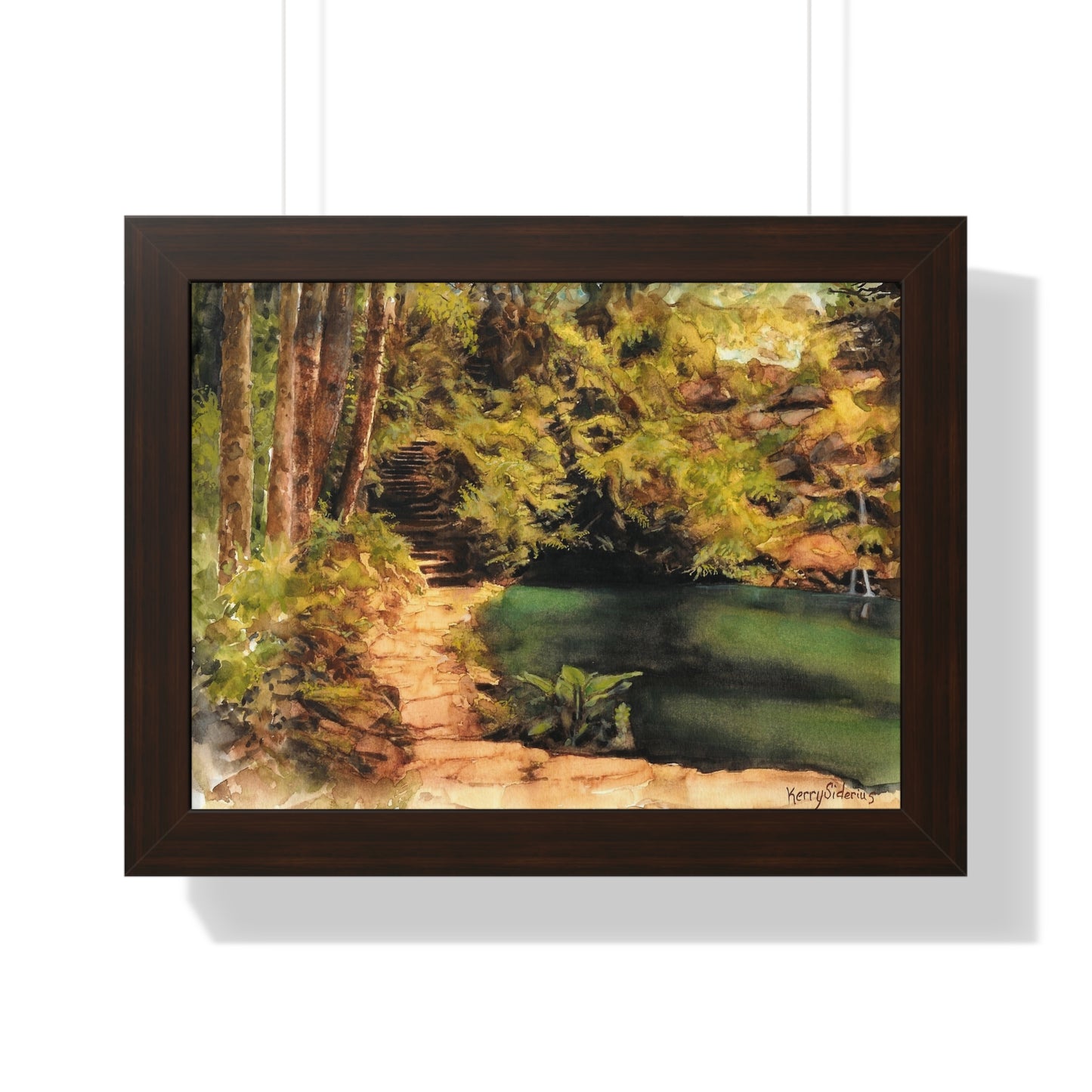 "Ohme Garden's Sylvan Pool" Framed Print