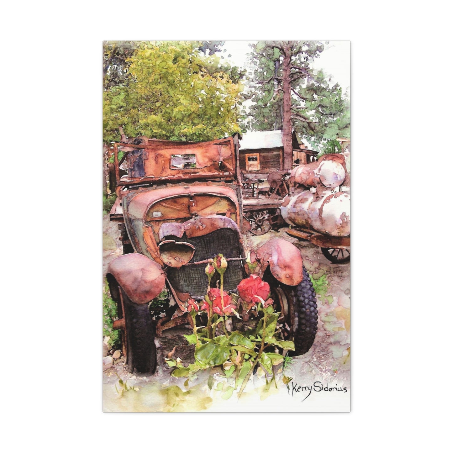 "Old Truck In Winthrop" Gallery Wrapped Canvas