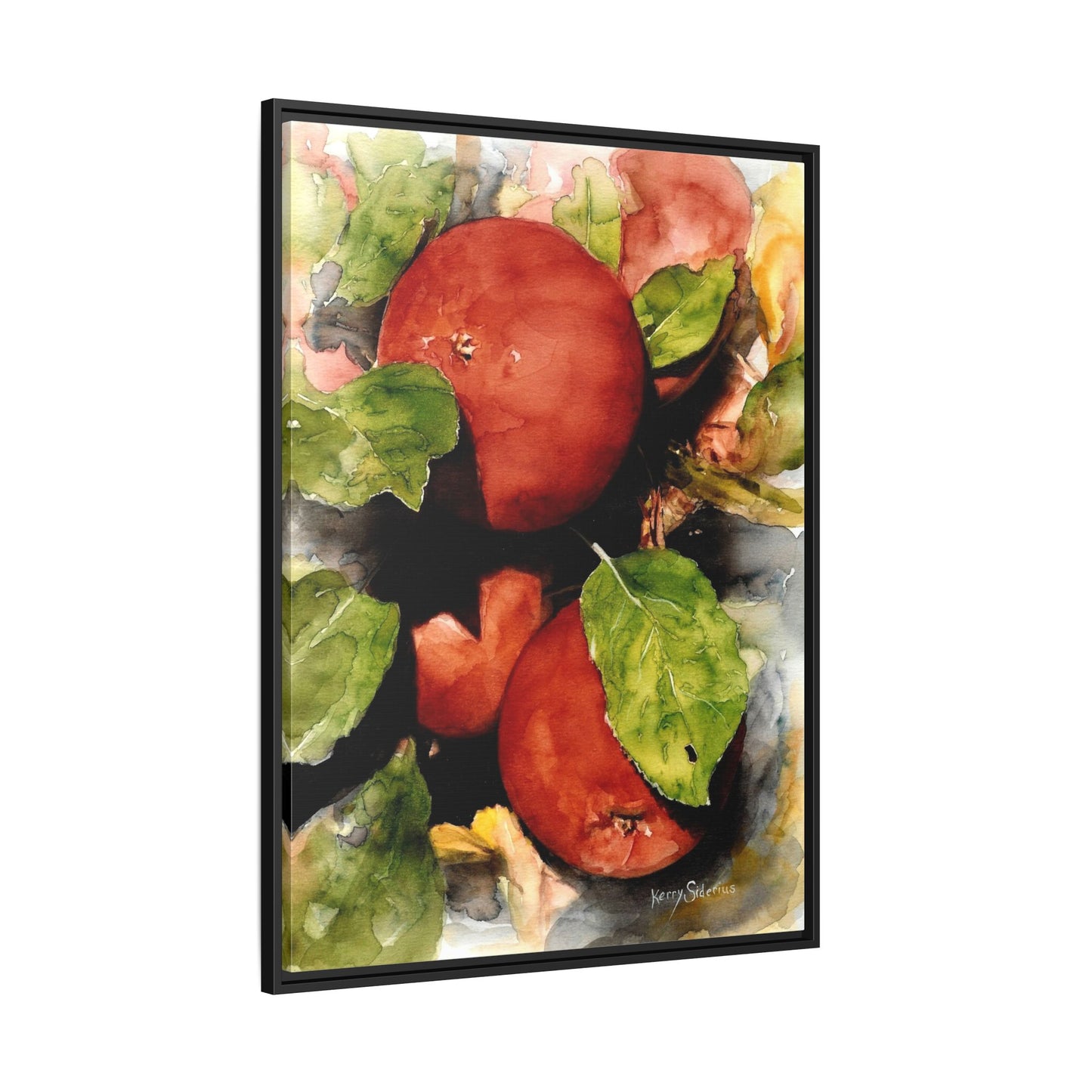 "Wenatchee Apples" Pinewood Framed Canvas
