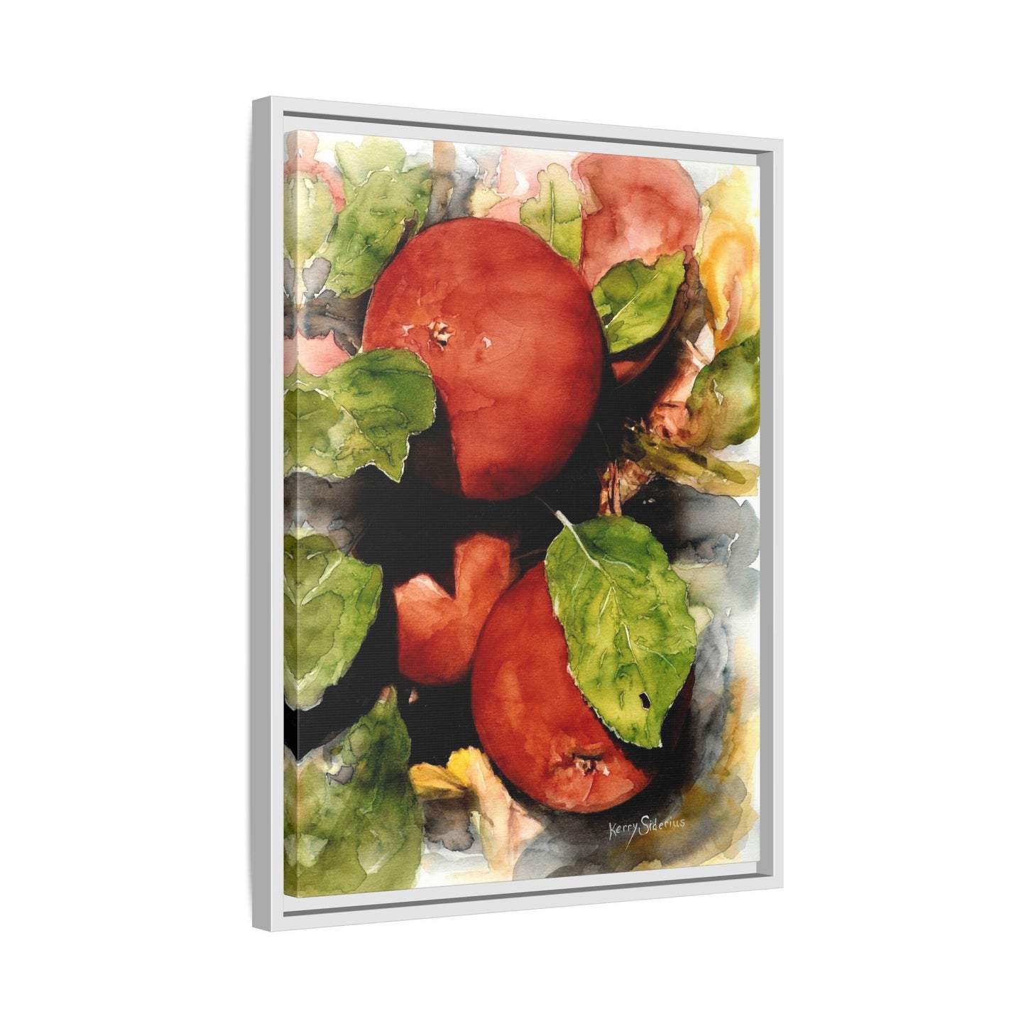 "Wenatchee Apples" Pinewood Framed Canvas