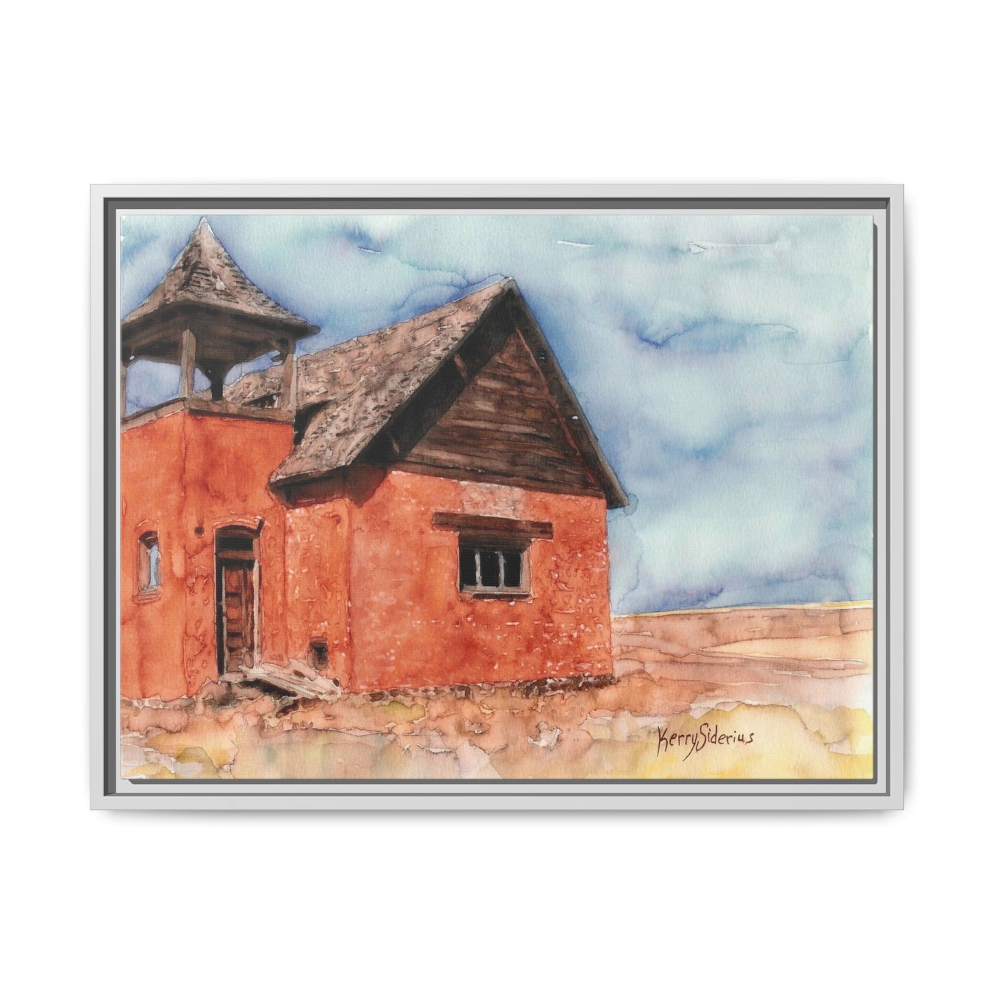 "Waterville Schoolhouse" Gallery Wrapped & Framed Canvas