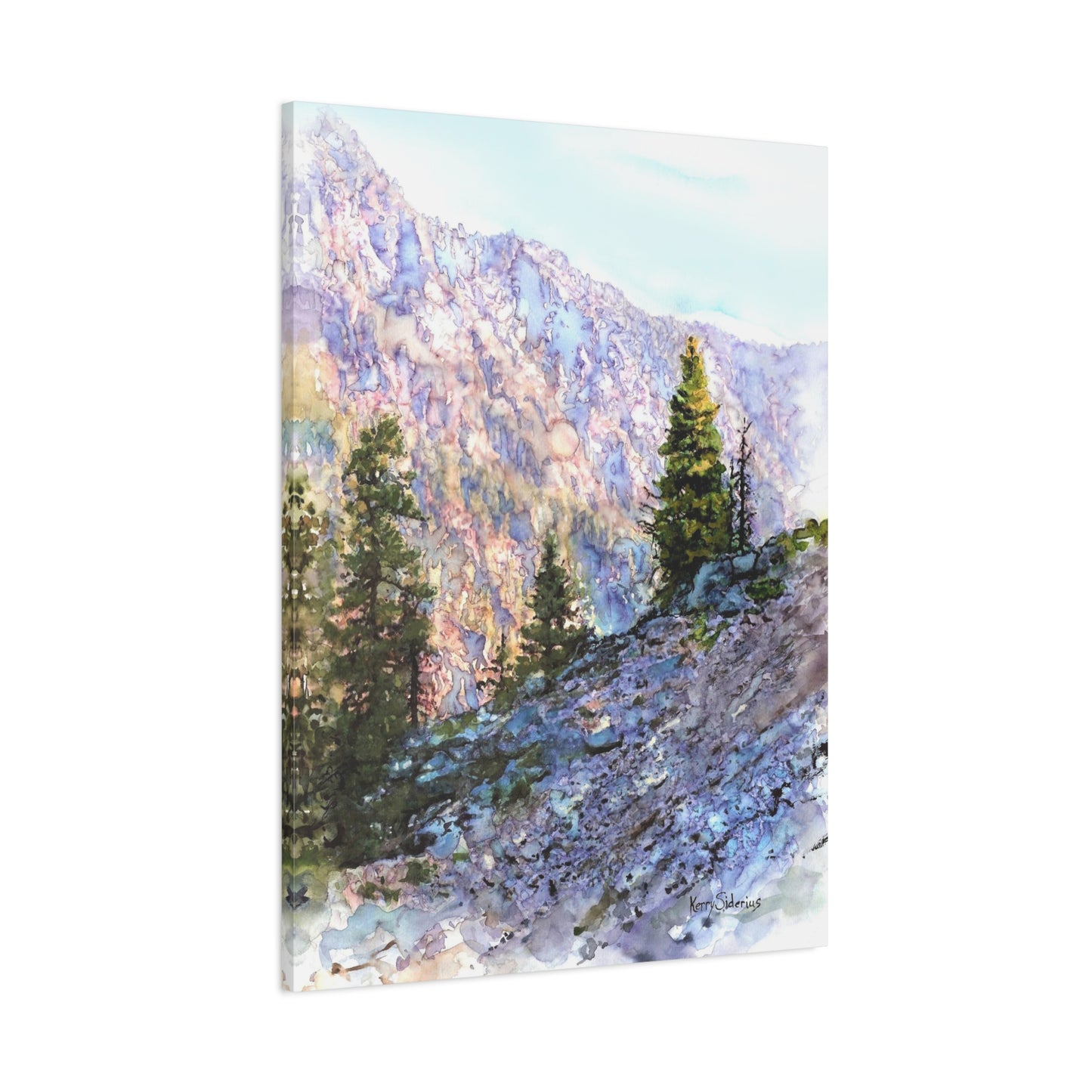 "Purple Mountain Sunset" Matte Canvas, Stretched, 1.25" - Kerry Siderius Art