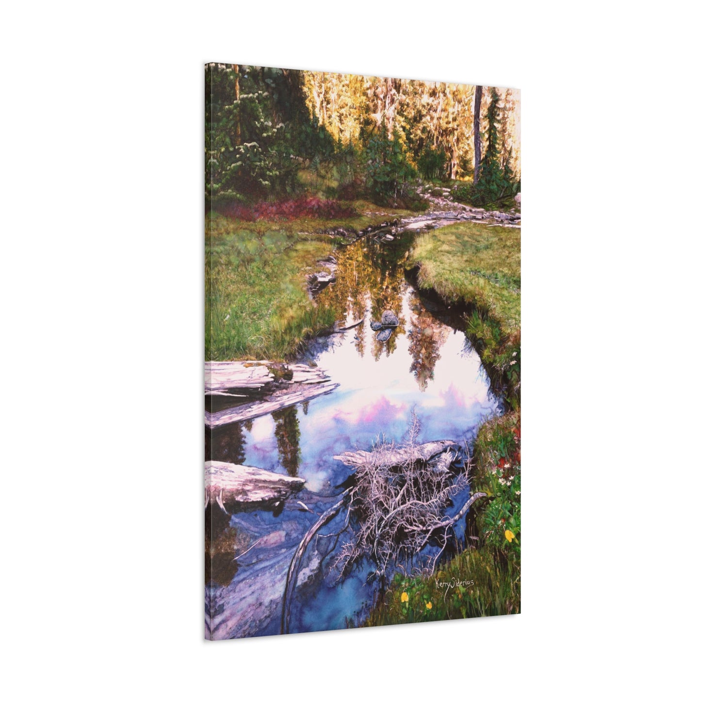 "Val Halla Reflection off Smith Brook Road" Canvas Gallery Wraps