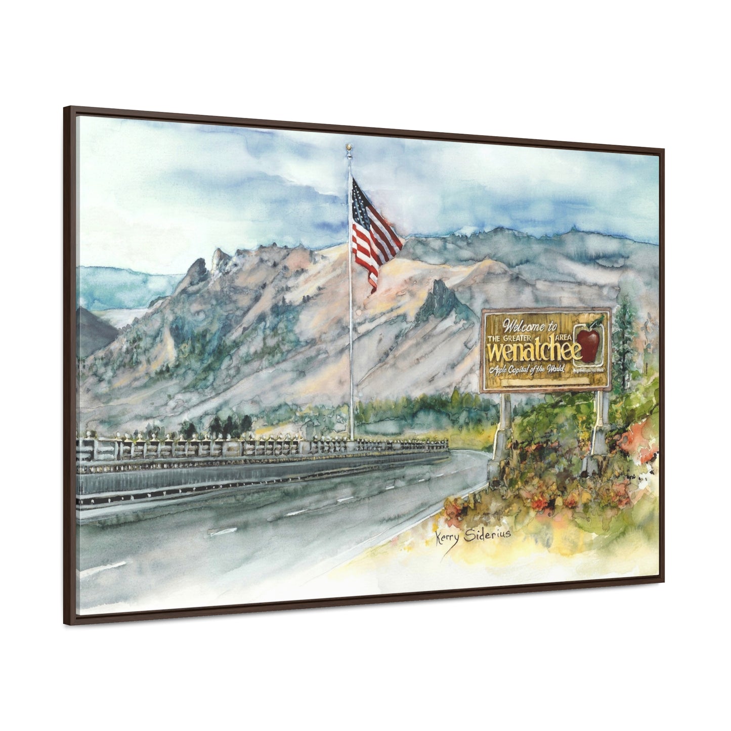 "Coming Home To Wenatchee" Poplar Wood Framed Gallery Wrapped Canvas