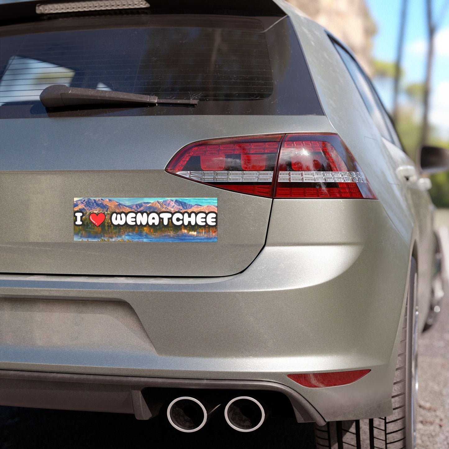 I Love Wenatchee Car Magnet