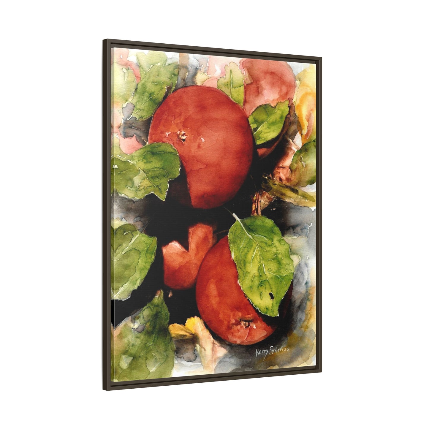 "Wenatchee Apples" Pinewood Framed Canvas