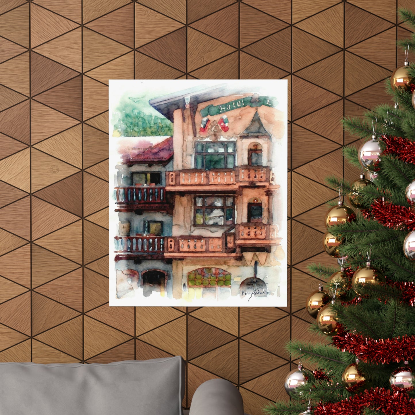 "Leavenworth's Hotel Europa" Archival Poster Print
