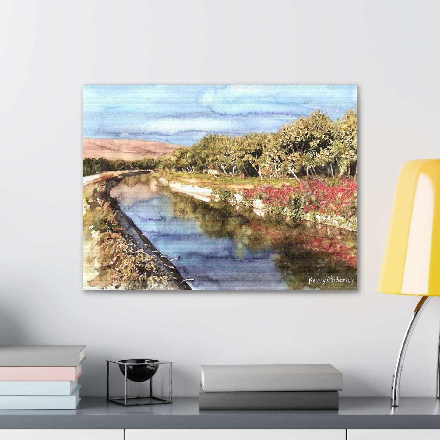 "Along The Canal" Gallery Wrapped Canvas - Kerry Siderius Art