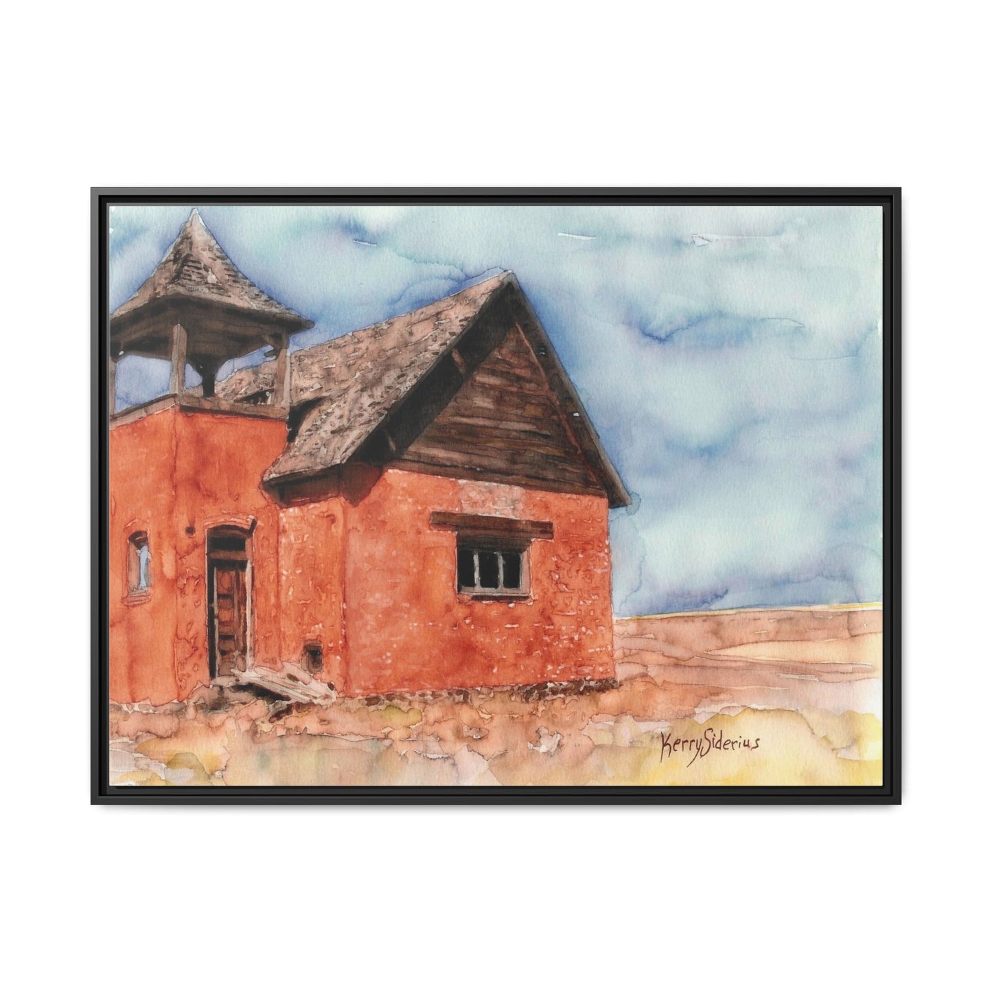 "Waterville Schoolhouse" Gallery Wrapped & Framed Canvas