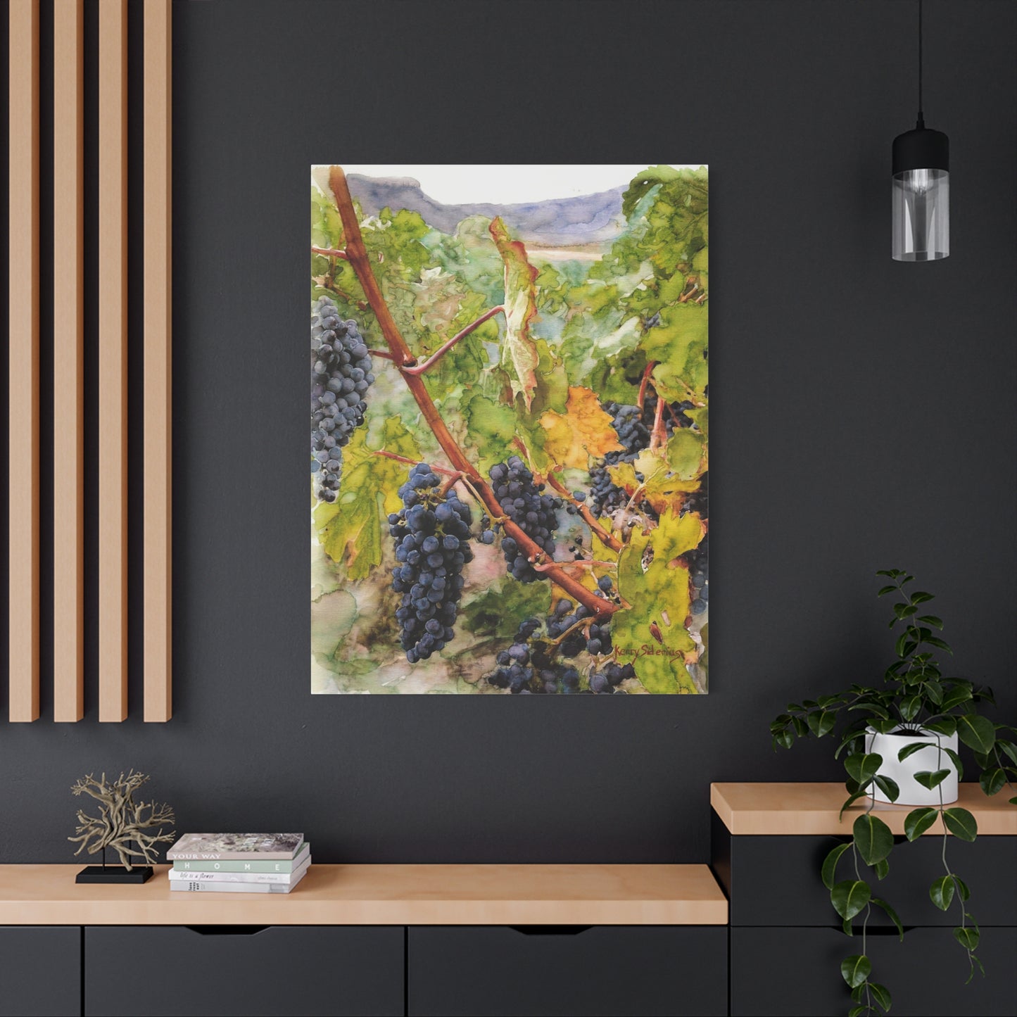 "Columbia Basin Merlot Grapes" Matte Canvas, Stretched, 1.25"
