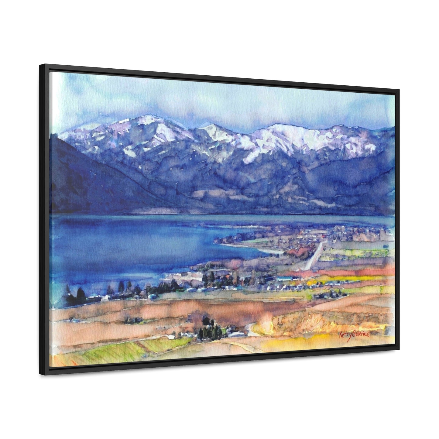 "Wapato Point, April" Poplar Wood Framed Canvas