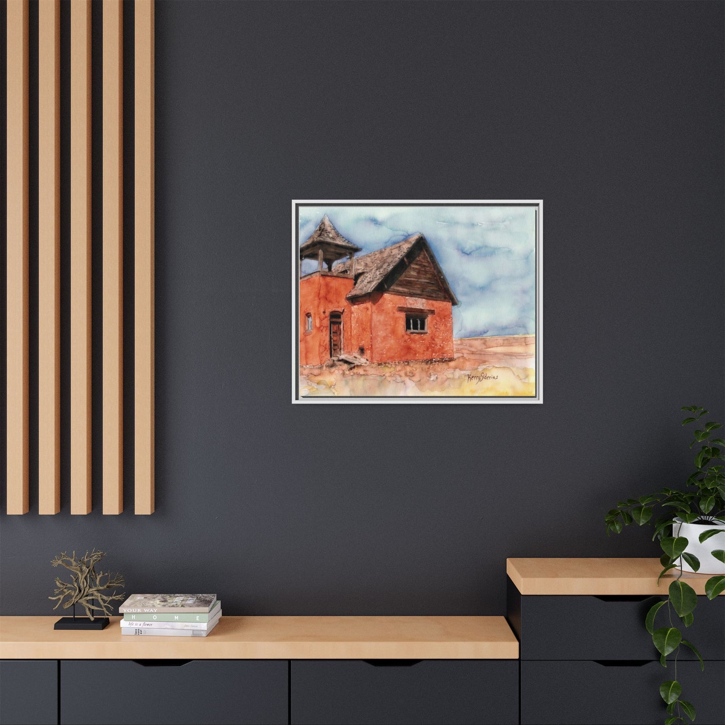 "Waterville Schoolhouse" Gallery Wrapped & Framed Canvas