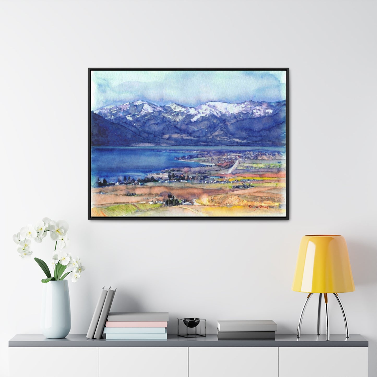 "Wapato Point, April" Poplar Wood Framed Canvas