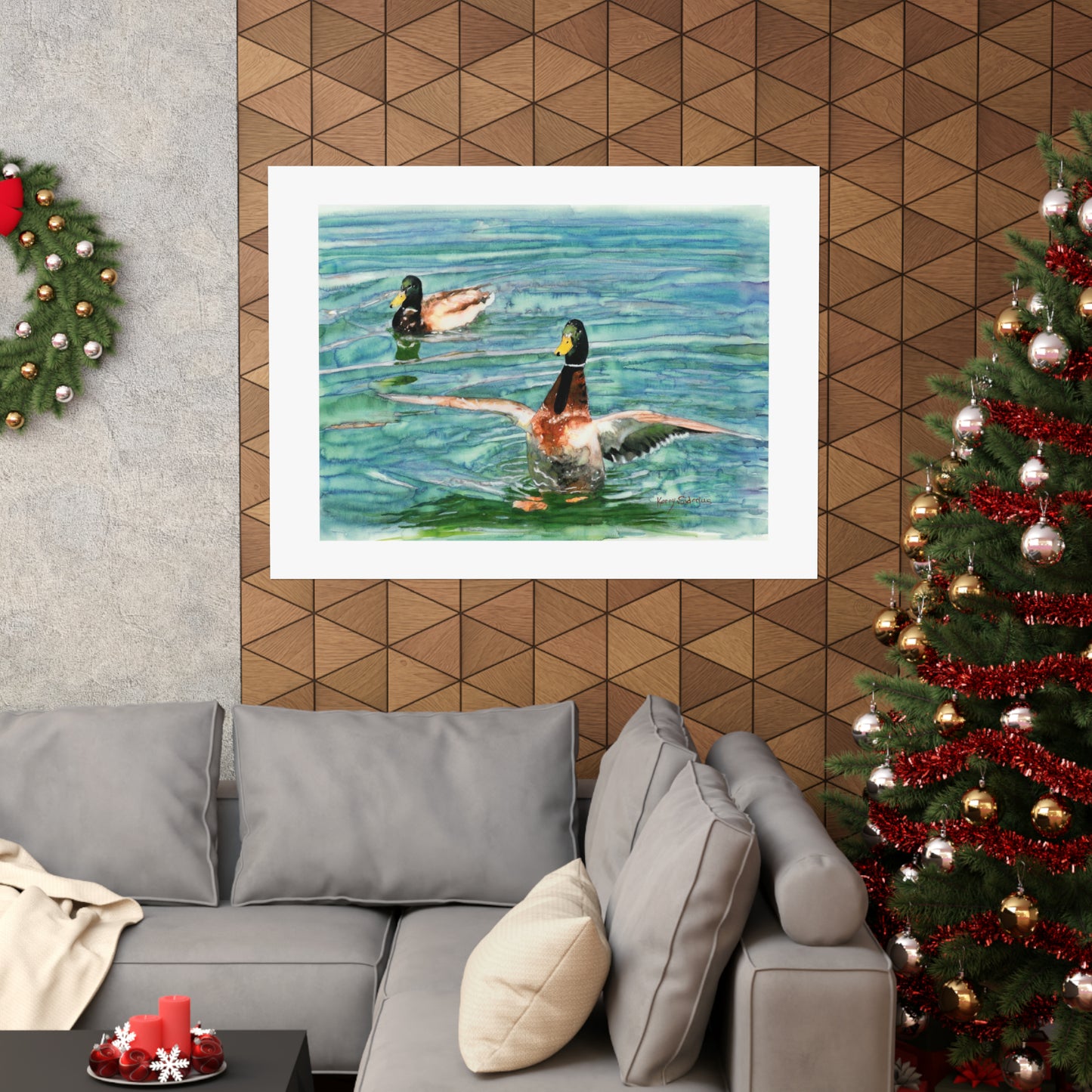 "Lake Chelan Landing, Mallards" Archival Print