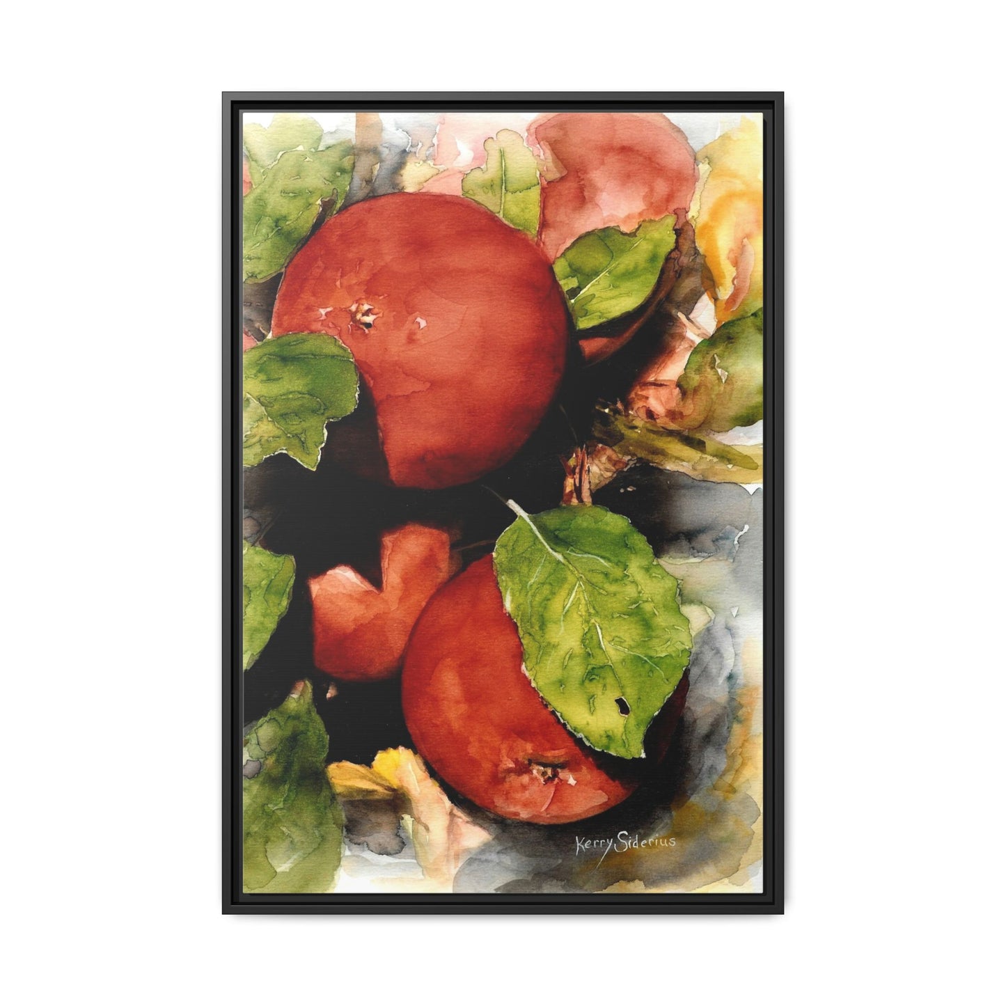 "Wenatchee Apples" Pinewood Framed Canvas