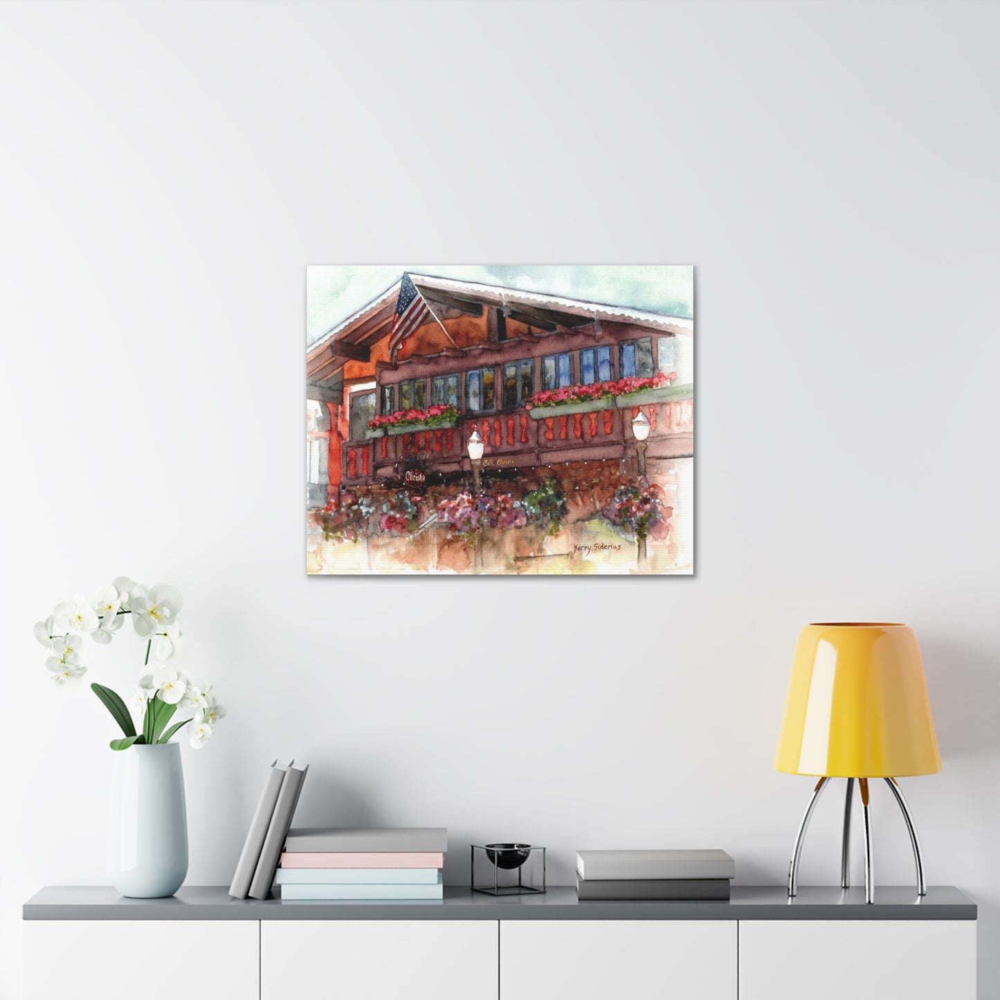 "Leavenworth's Cafe Christa" Gallery Wrapped Canvas