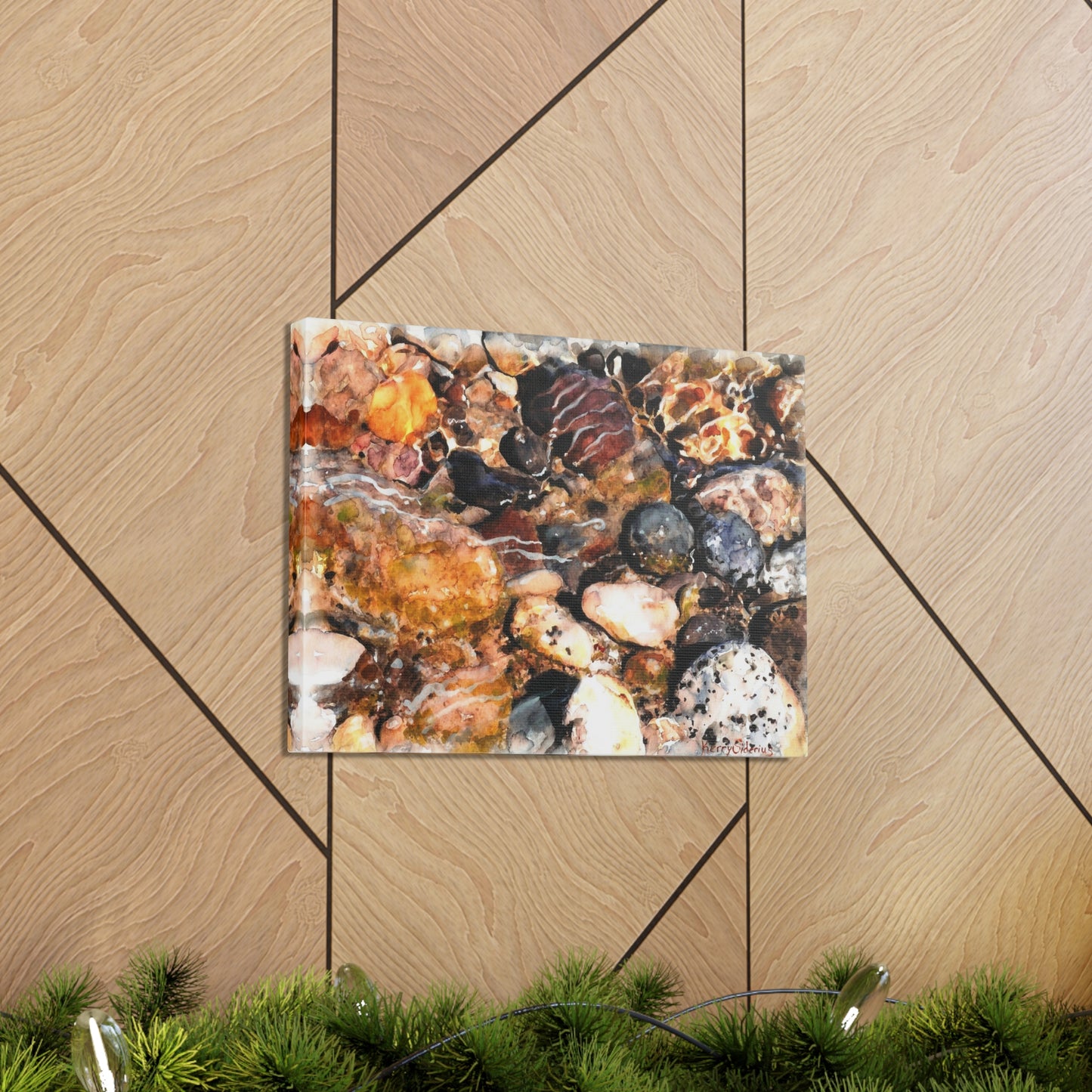 "Wenatchee River Rocks" Canvas Gallery Wrap