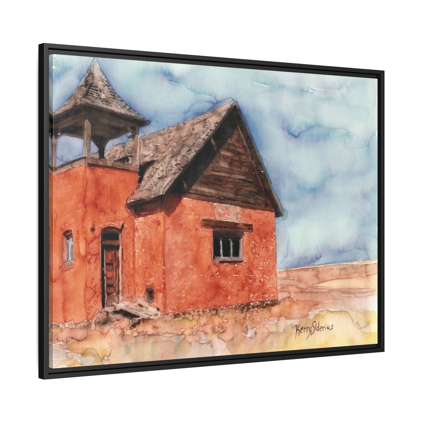 "Waterville Schoolhouse" Gallery Wrapped & Framed Canvas