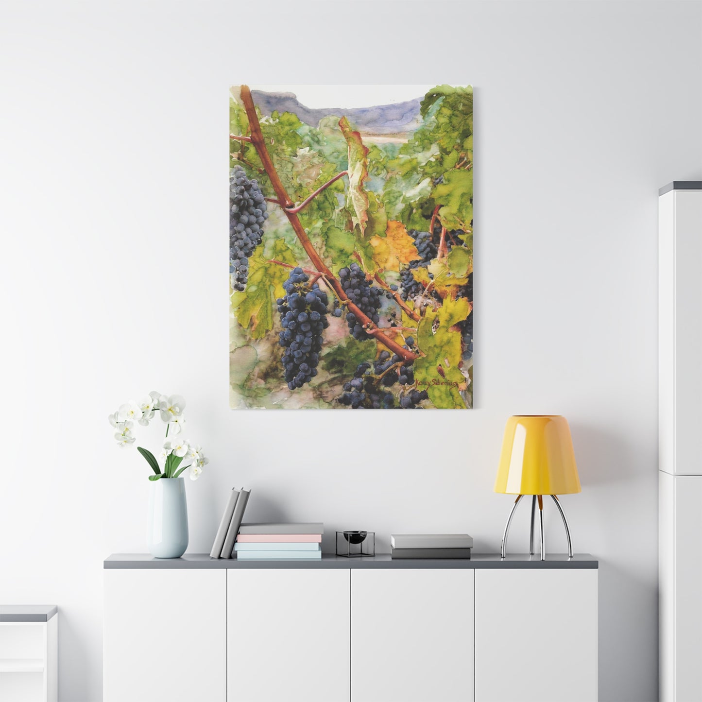 "Columbia Basin Merlot Grapes" Matte Canvas, Stretched, 1.25"