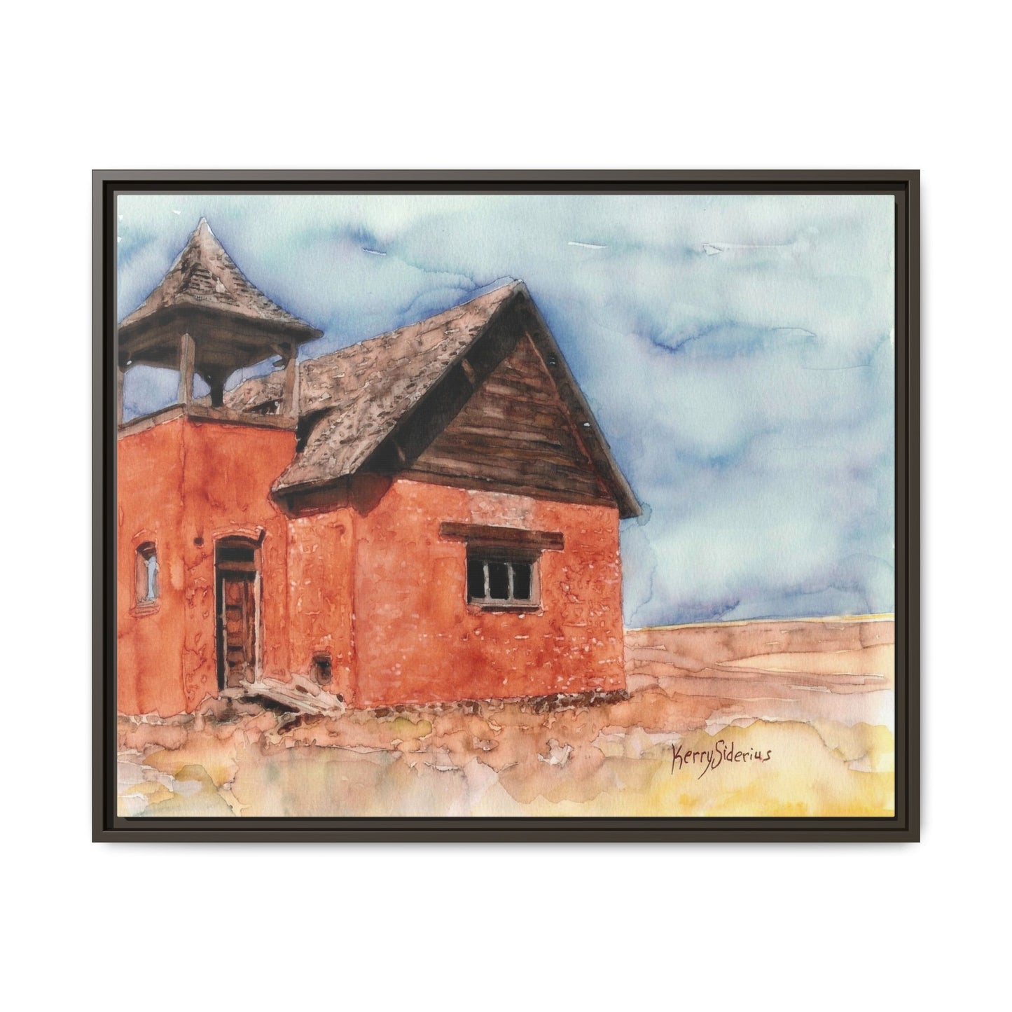 "Waterville Schoolhouse" Gallery Wrapped & Framed Canvas