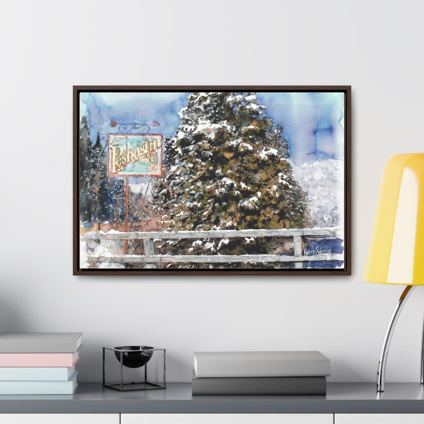 "Peshastin Winter" Wood Framed Gallery Wrapped Canvas