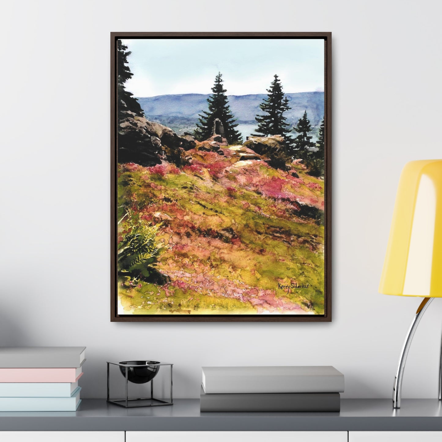 "Ohme Garden Pink Bloom" Gallery Wrapped Wood-Framed Canvas - Kerry Siderius Art
