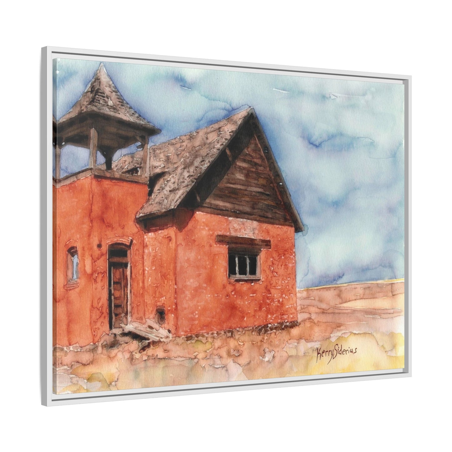 "Waterville Schoolhouse" Gallery Wrapped & Framed Canvas