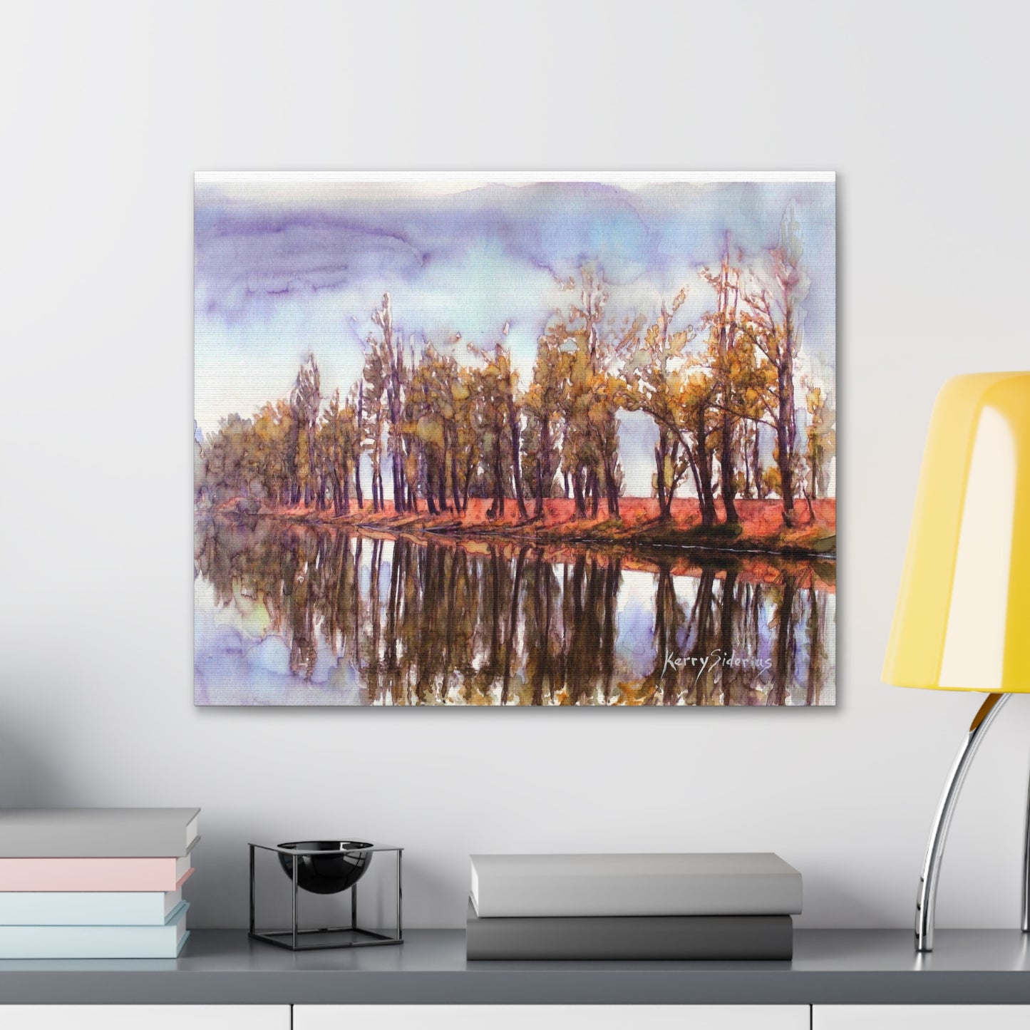 "Poplars at Daroga" Gallery Wrapped Canvas