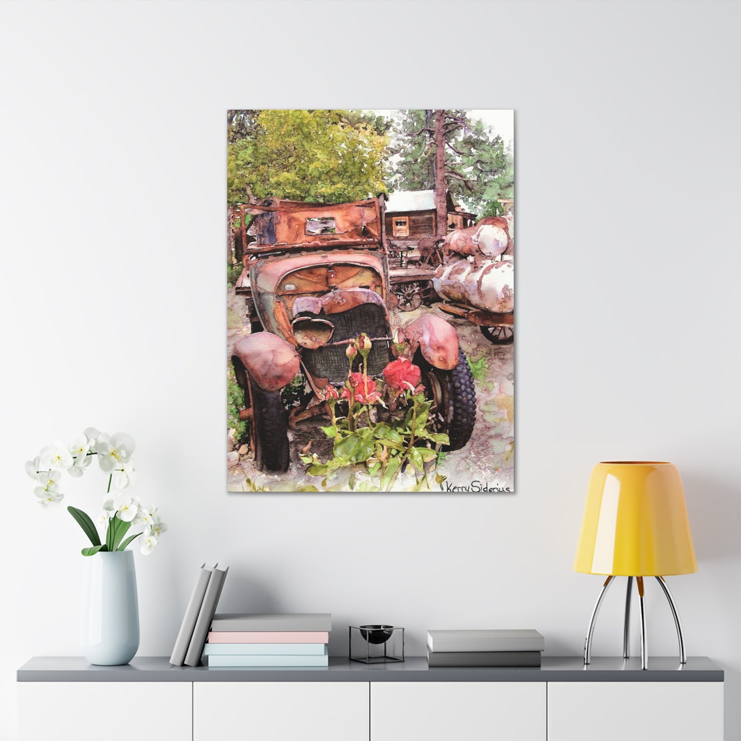 "Old Truck In Winthrop" Gallery Wrapped Canvas