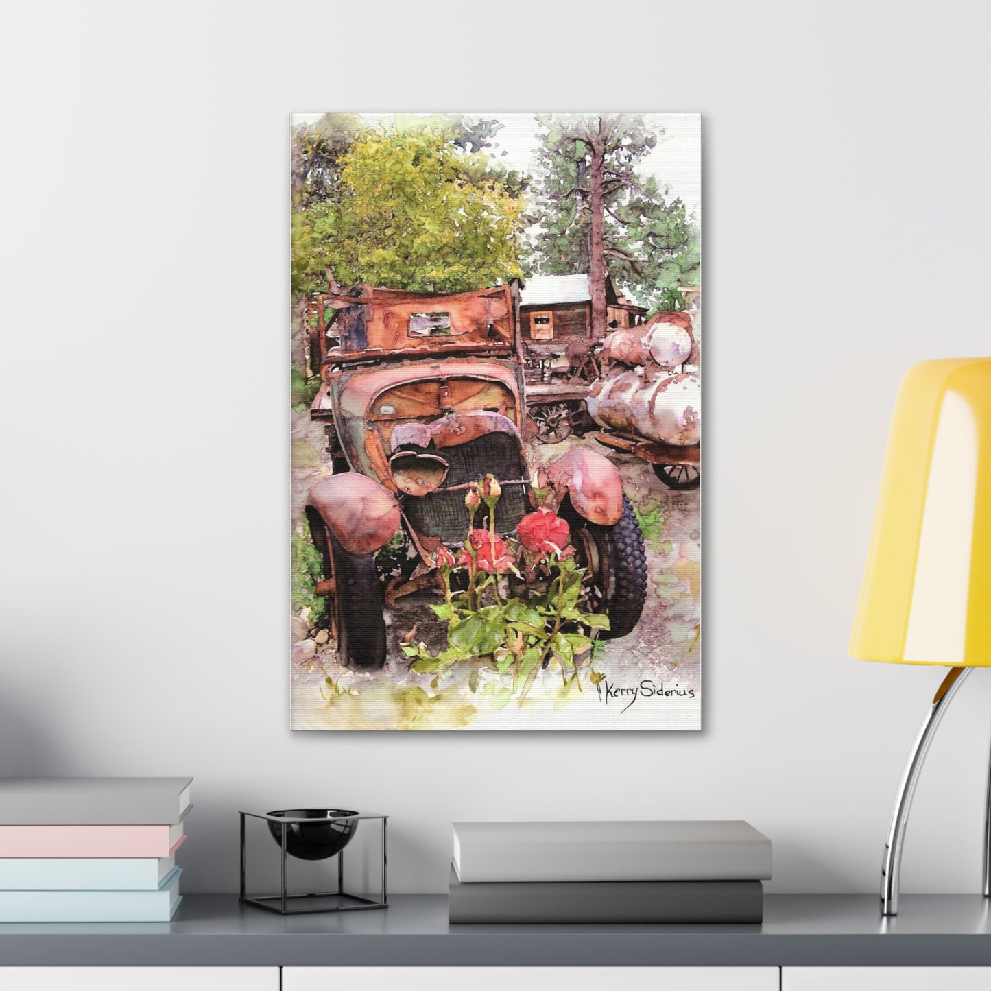 "Old Truck In Winthrop" Gallery Wrapped Canvas