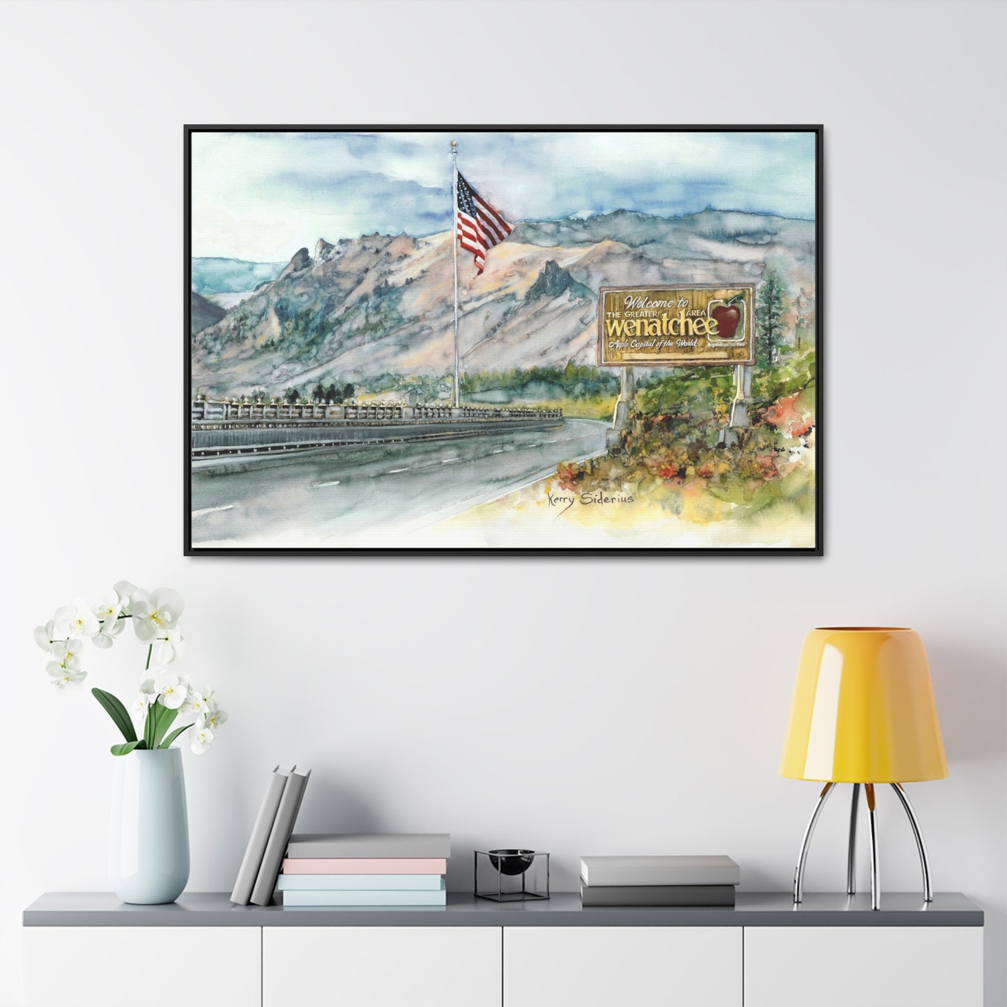 "Coming Home To Wenatchee" Poplar Wood Framed Gallery Wrapped Canvas