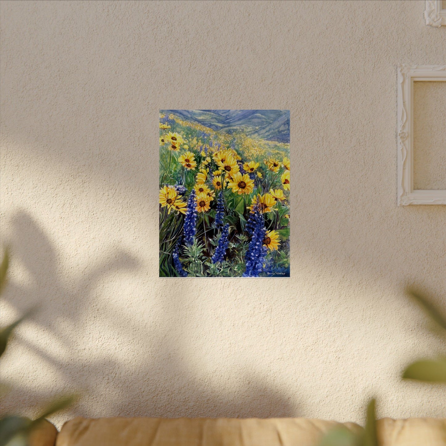 "Balsom and Lupine" Watercolor Art Prints for Home Decor, Nature Lovers, Gifting, Wall Art, Office Decor