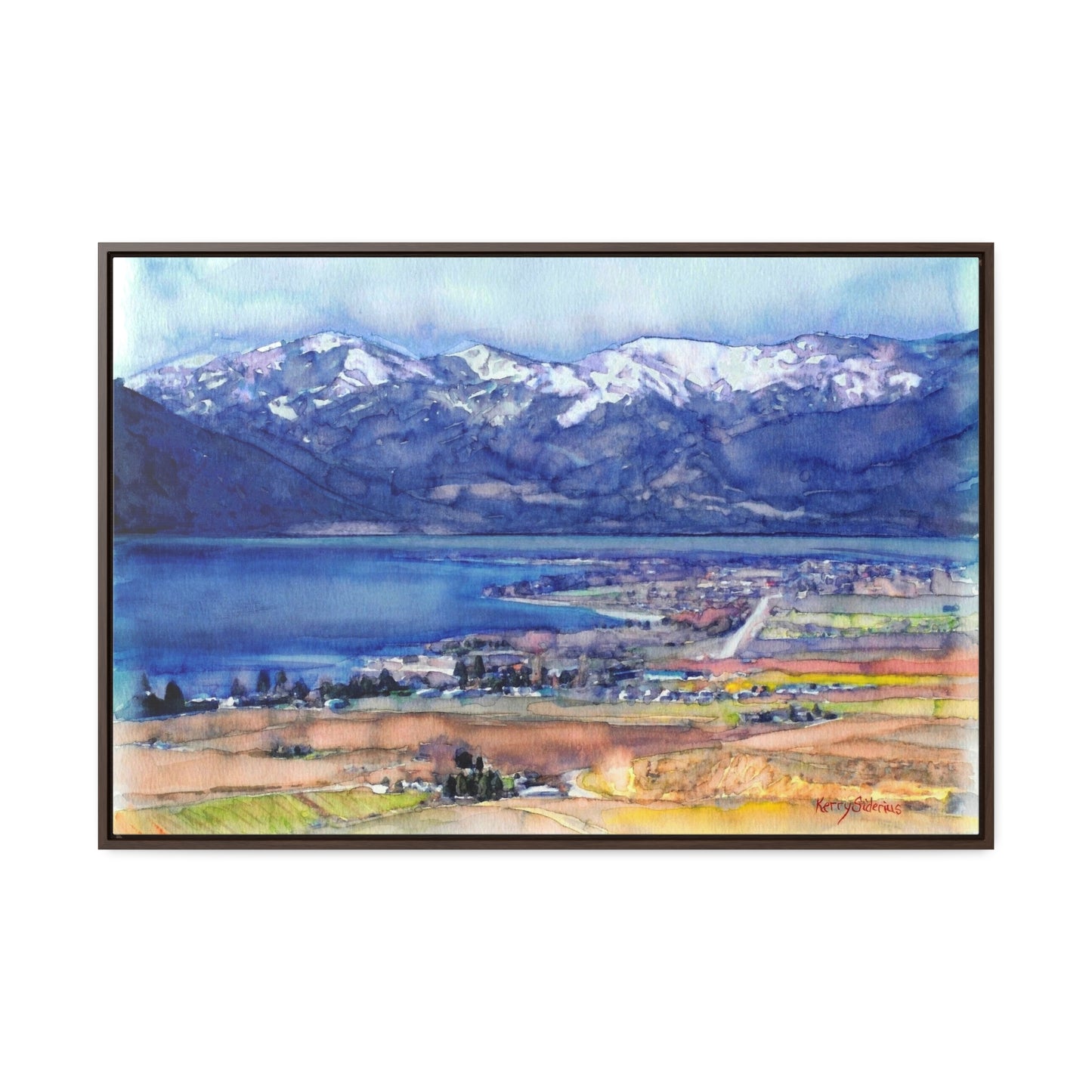 "Wapato Point, April" Poplar Wood Framed Canvas