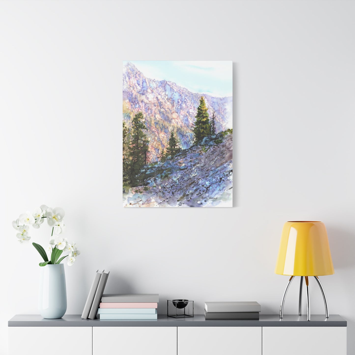 "Purple Mountain Sunset" Matte Canvas, Stretched, 1.25" - Kerry Siderius Art