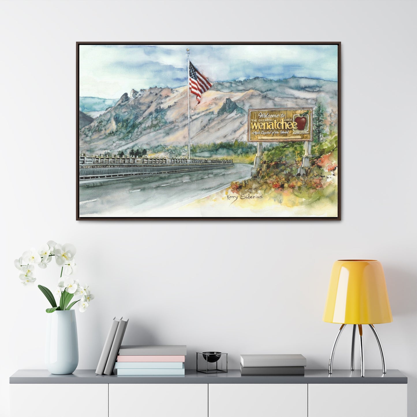 "Coming Home To Wenatchee" Poplar Wood Framed Gallery Wrapped Canvas