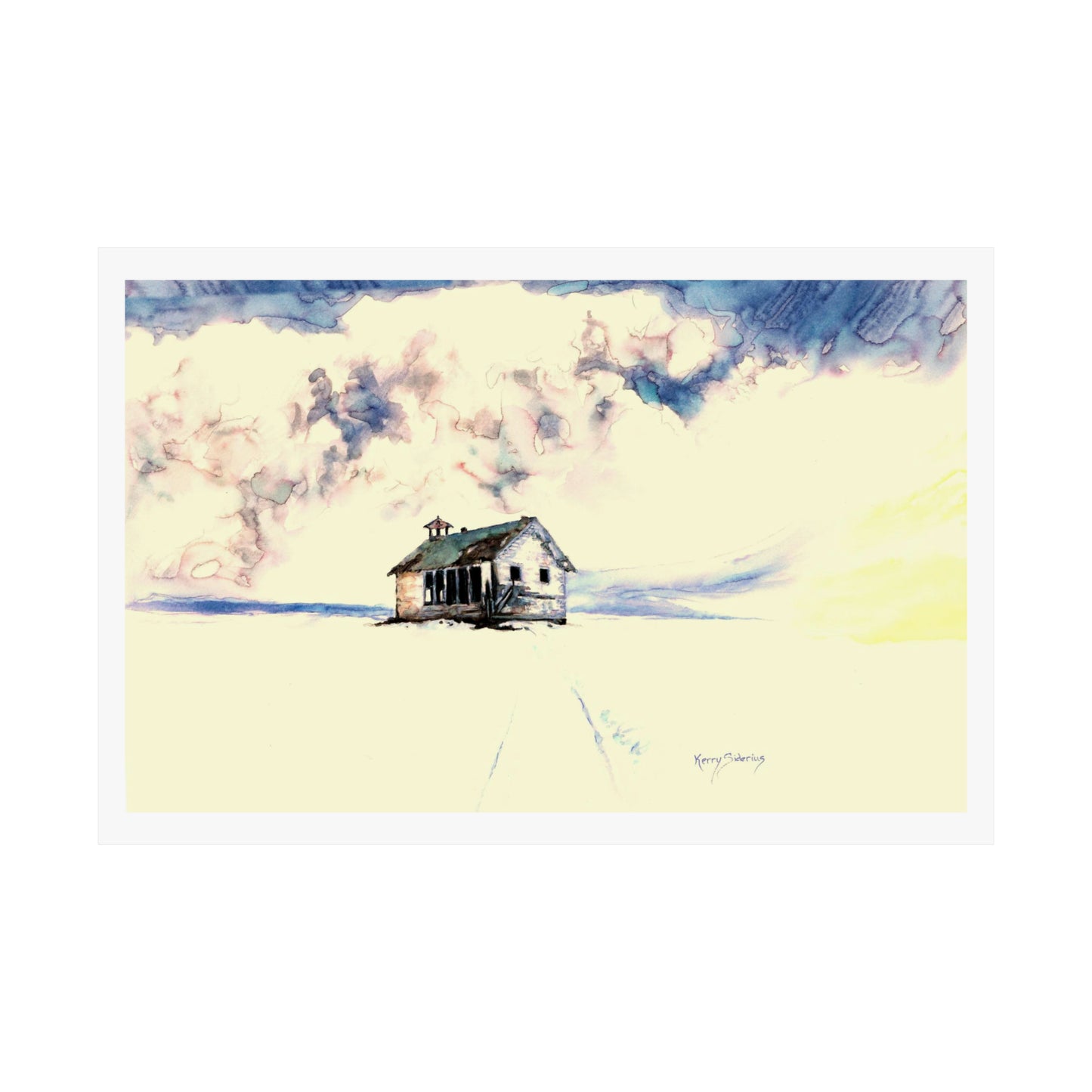 "Schoolhouse Between Waterville and Coulee City" Matte Archival Print