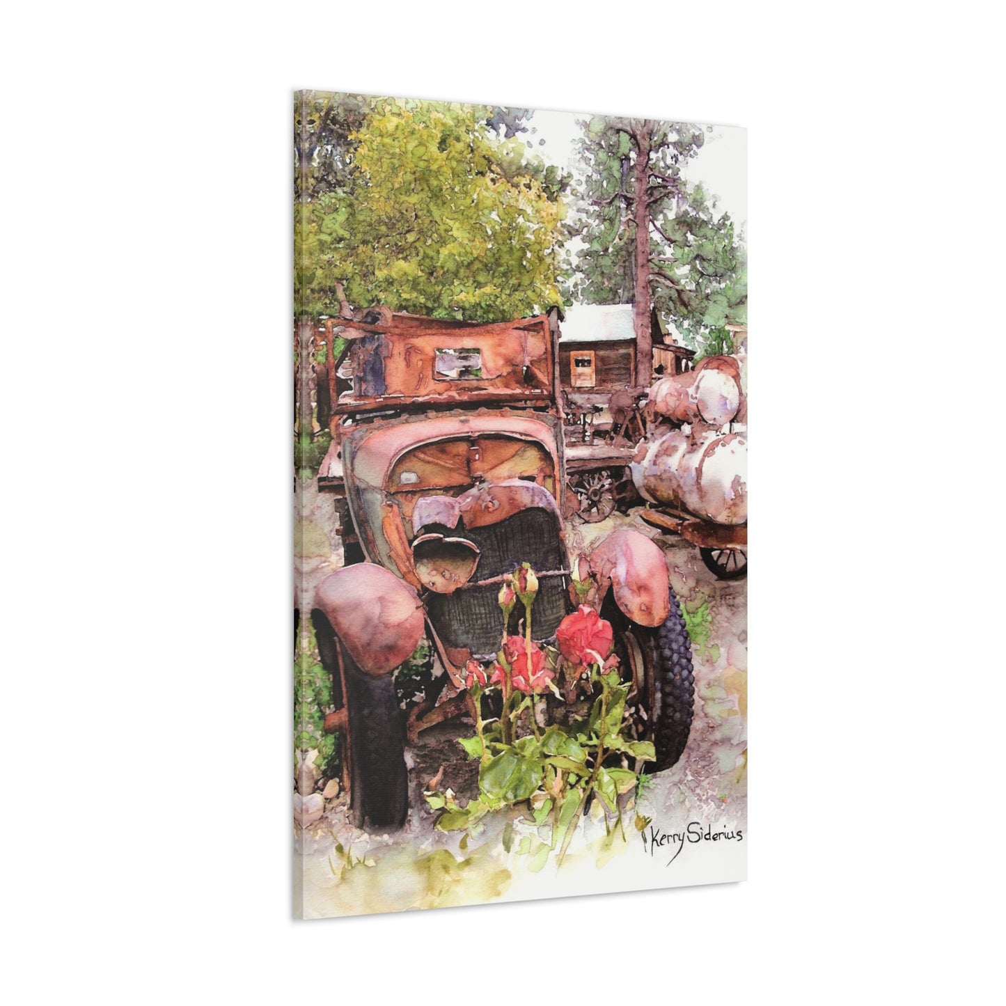 "Old Truck In Winthrop" Gallery Wrapped Canvas