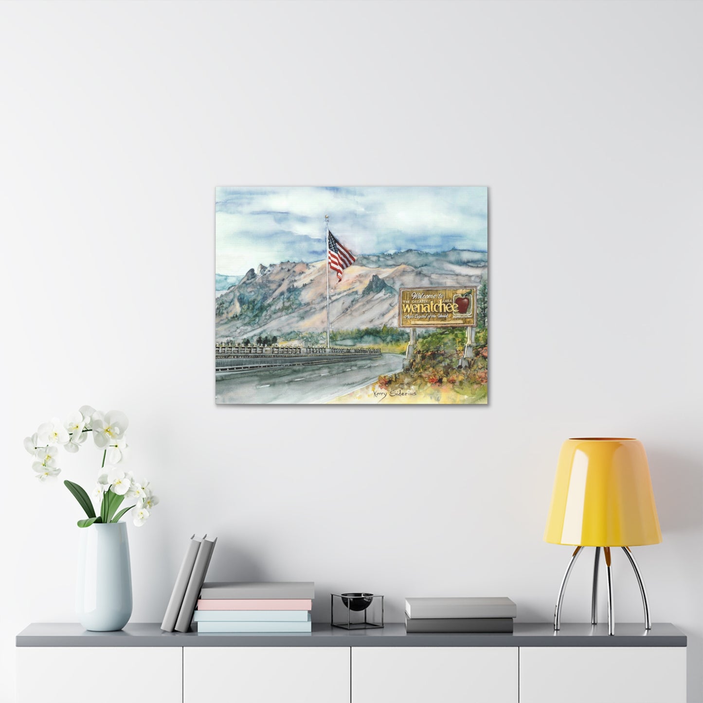 "Coming Home to Wenatchee, The Apple Capital of The World" Canvas Gallery Wrap