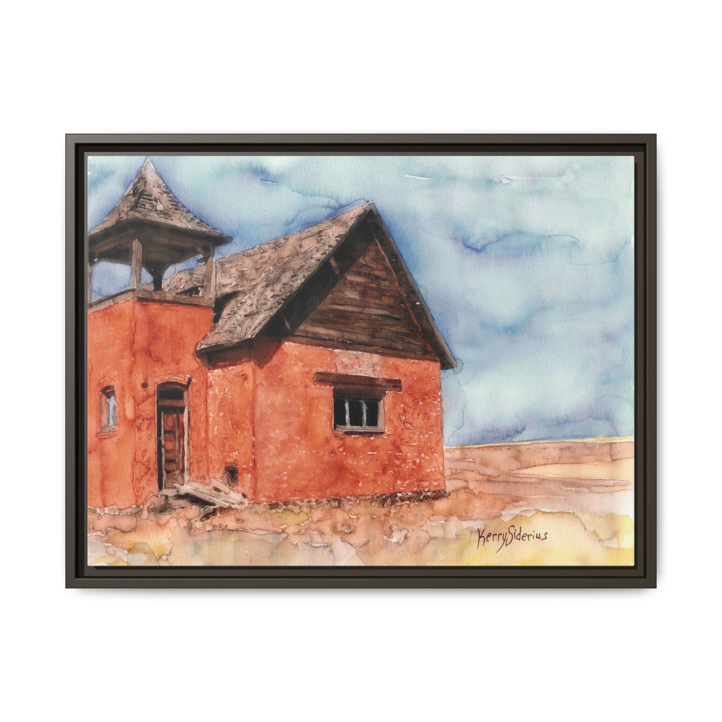 "Waterville Schoolhouse" Gallery Wrapped & Framed Canvas
