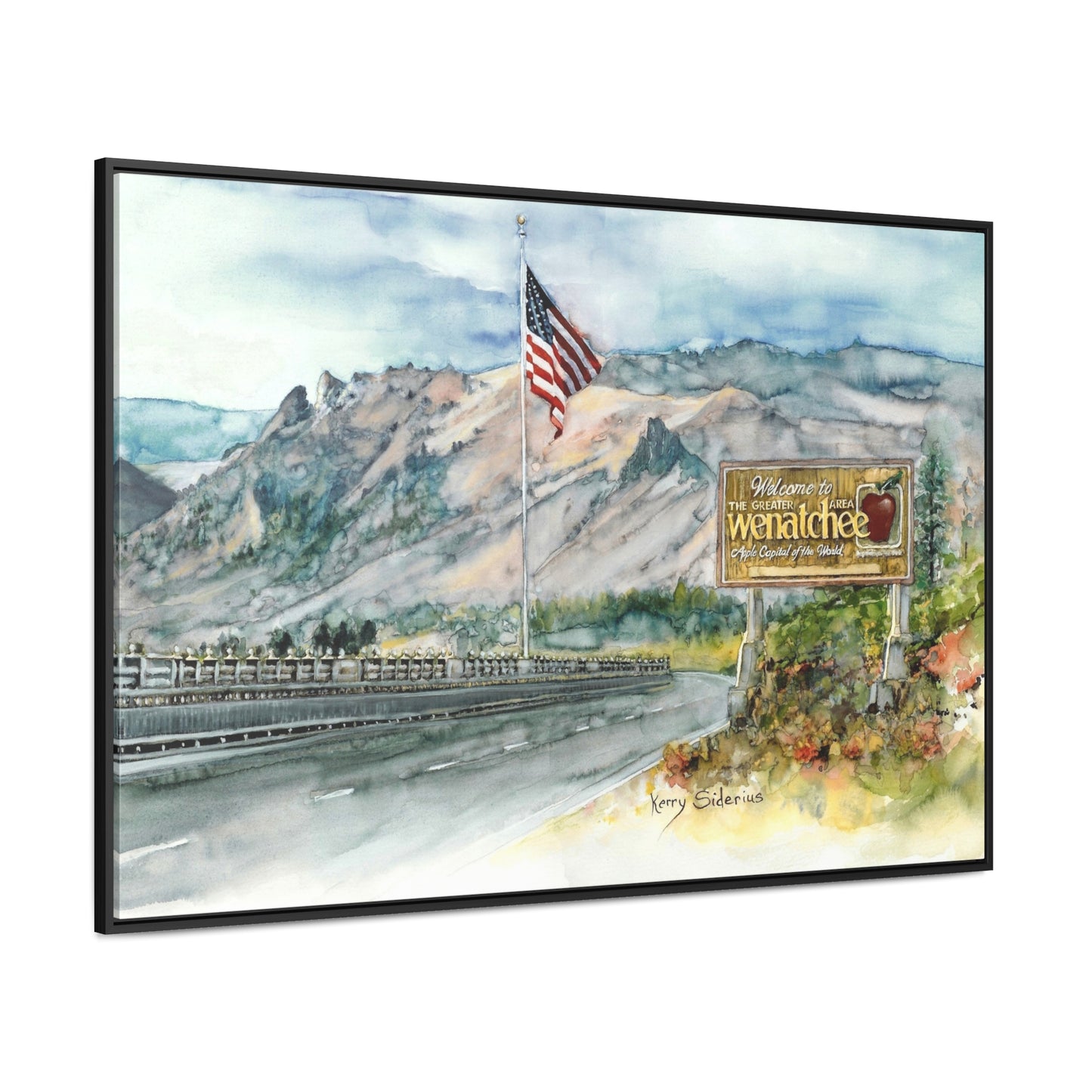 "Coming Home To Wenatchee" Poplar Wood Framed Gallery Wrapped Canvas