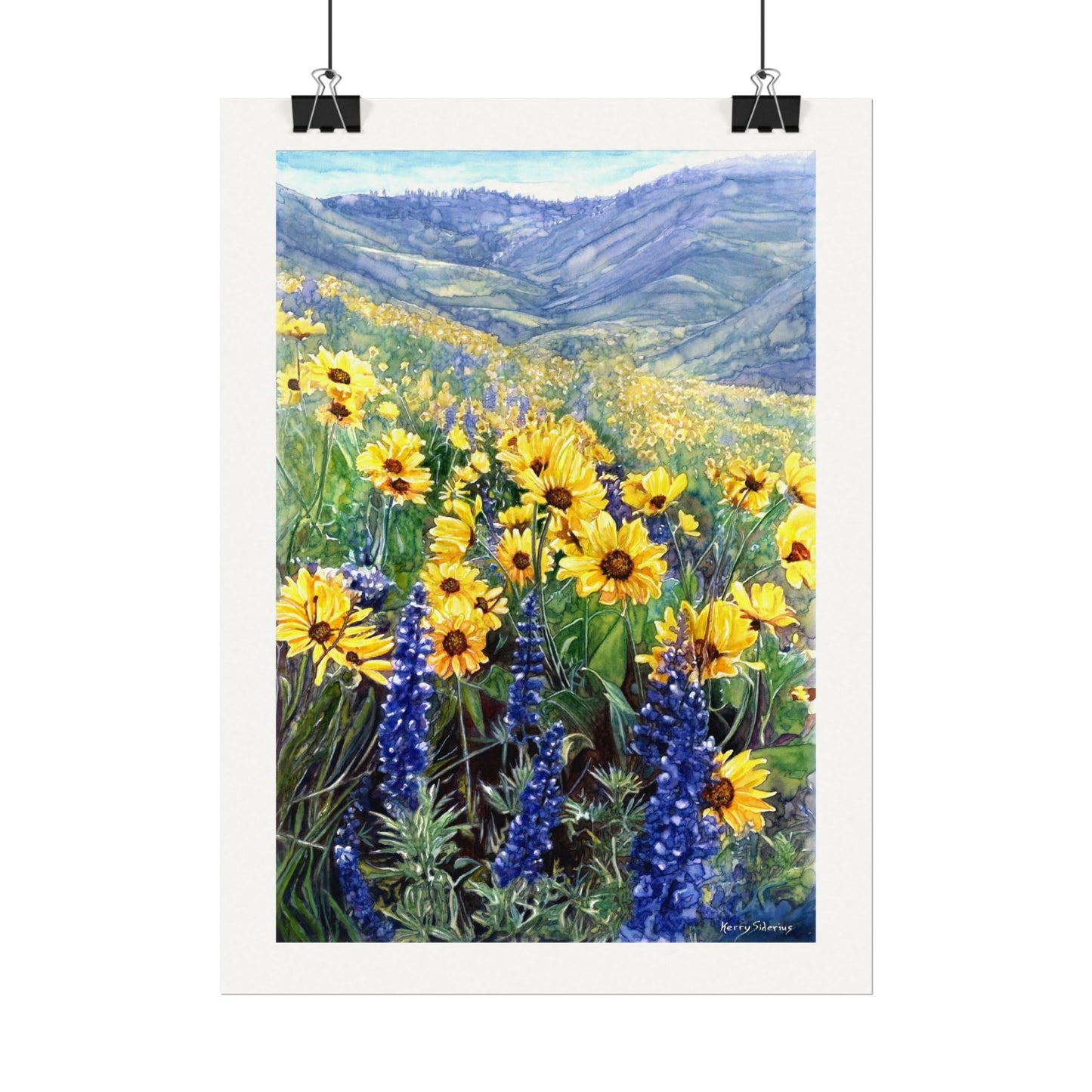 "Balsom and Lupine" Watercolor Art Prints for Home Decor, Nature Lovers, Gifting, Wall Art, Office Decor