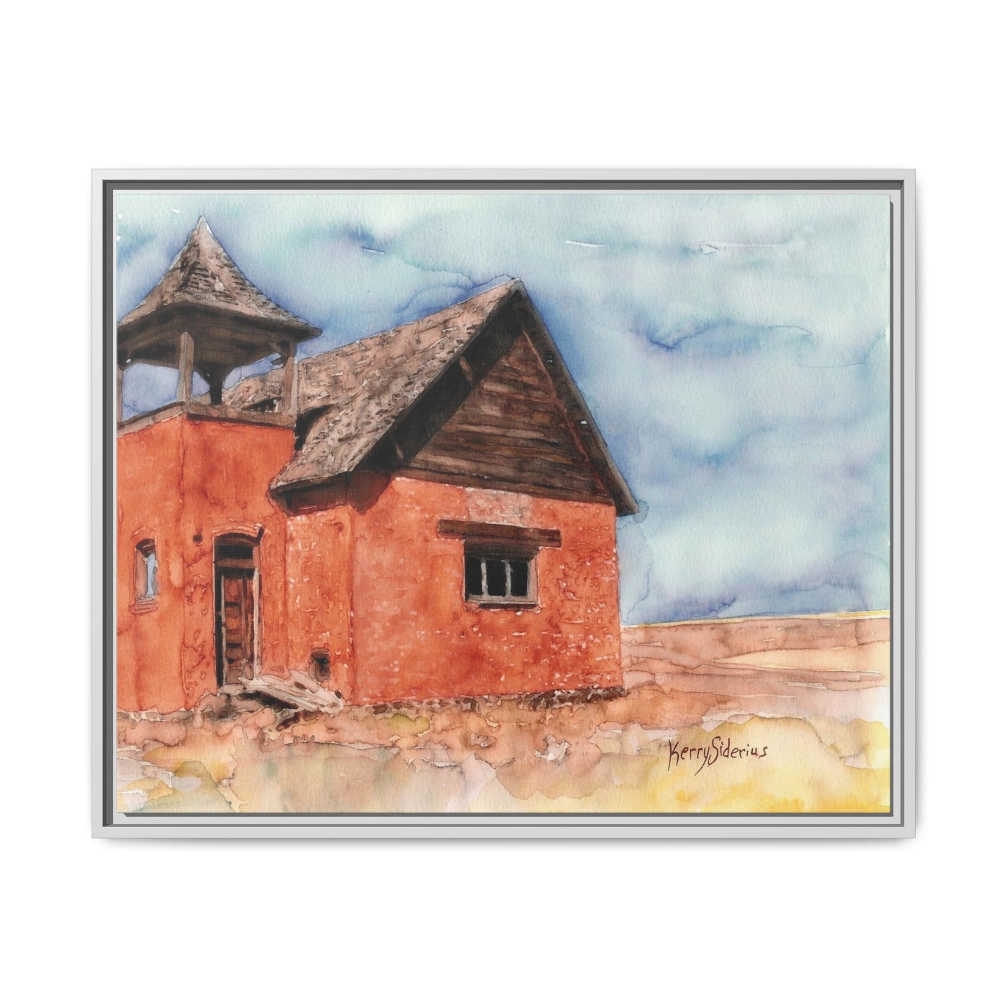 "Waterville Schoolhouse" Gallery Wrapped & Framed Canvas