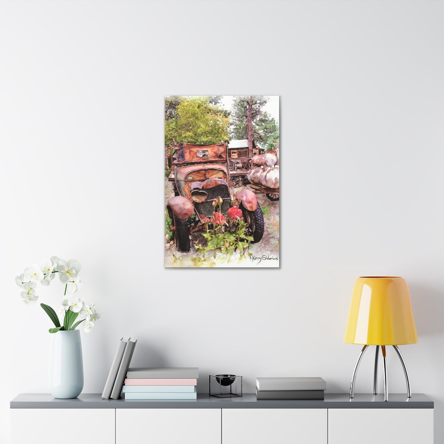 "Old Truck In Winthrop" Gallery Wrapped Canvas