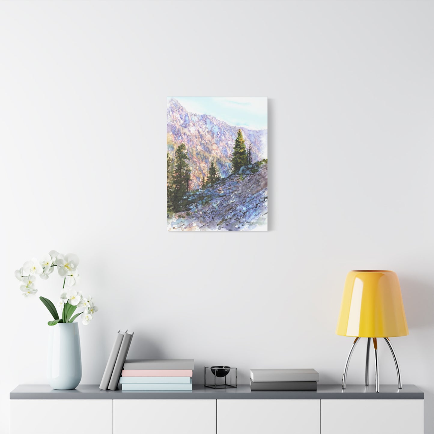 "Purple Mountain Sunset" Matte Canvas, Stretched, 1.25" - Kerry Siderius Art